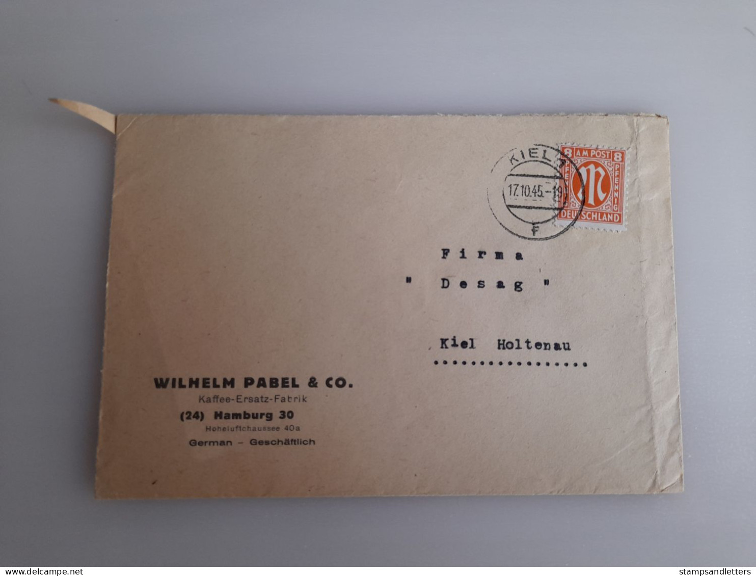 1945. Kiel - Lettres & Documents