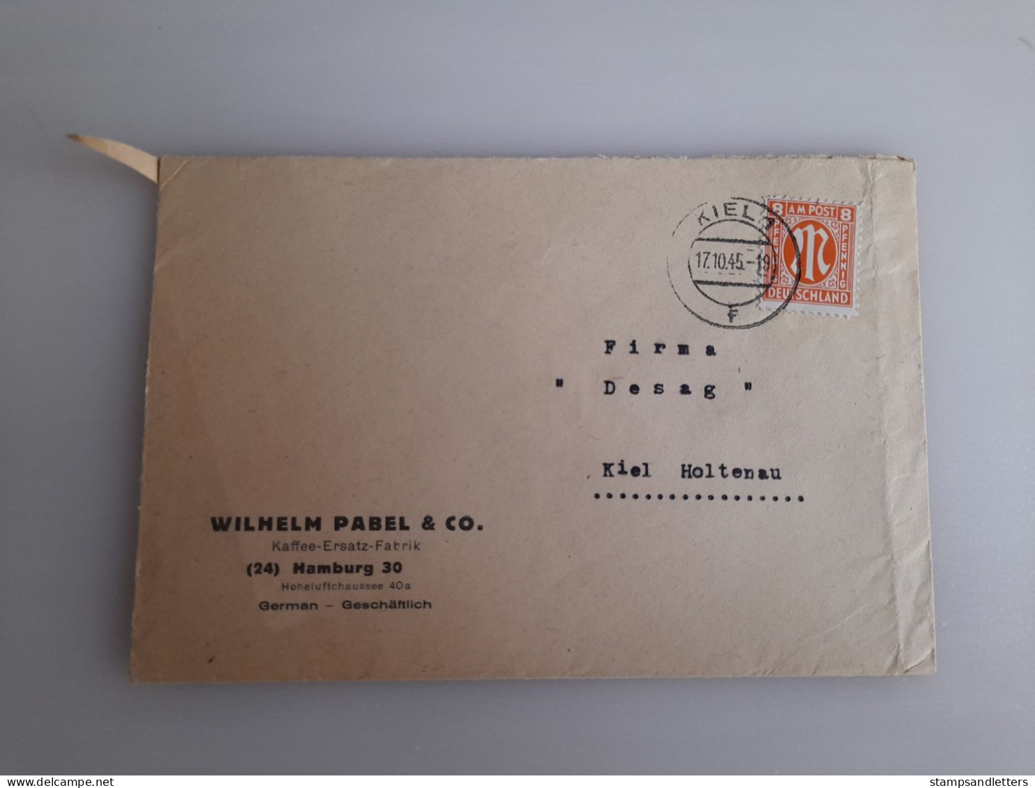 1945. Kiel - Covers & Documents