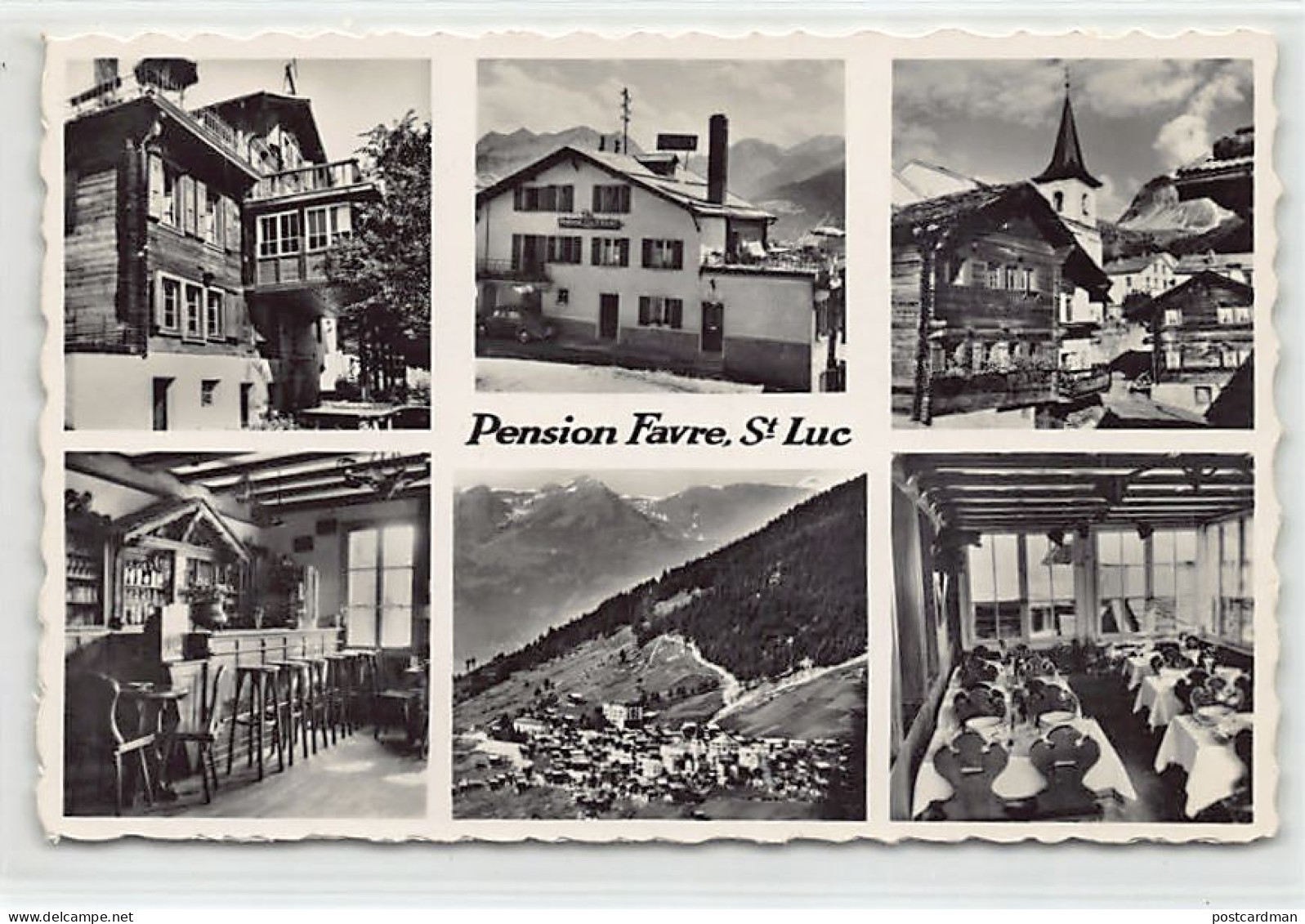 Suisse - Saint-Luc (VS) Pension Favre - Multivue - Ed. Inconnu  - Saint-Luc