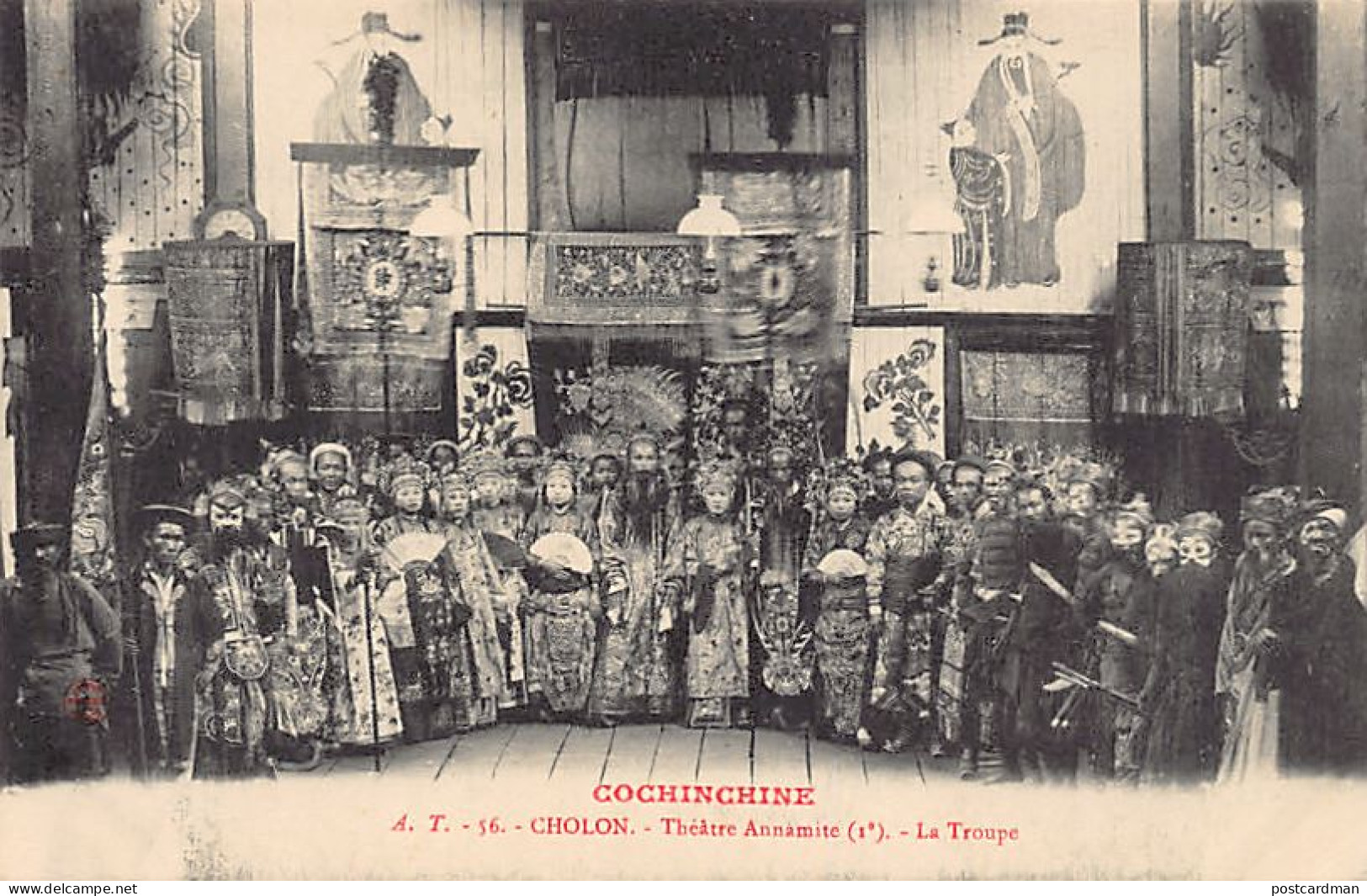 Viet-Nam - CHOLON - Théâtre Annamite - La Troupe - Ed. A.T. 56 - Vietnam