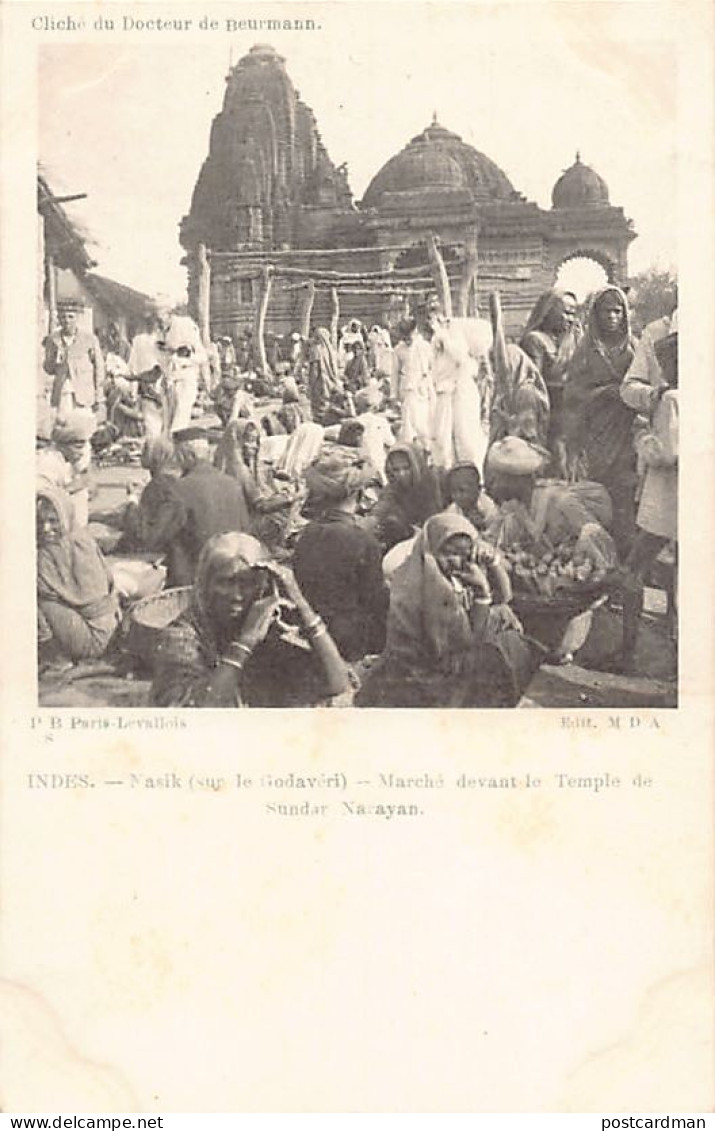 India - NASHIK - Market In Front Of Sundarnarayan Temple - Publ. Docteur De Beurmann  - Inde