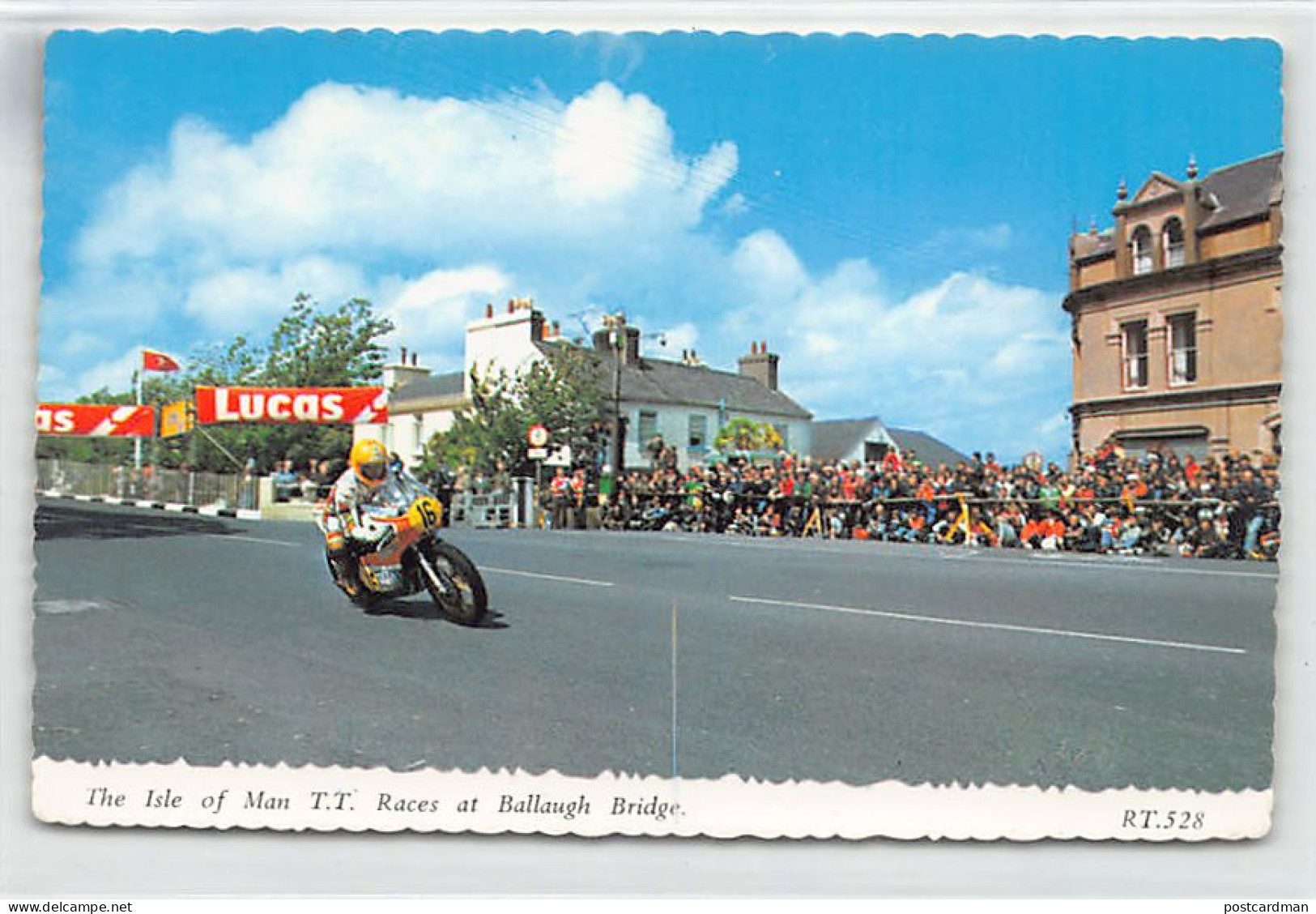 Isle Of Man - The T.T. Motorcycle Races At Ballaugh Bridge - Publ. Bamforth & Co - Man (Eiland)