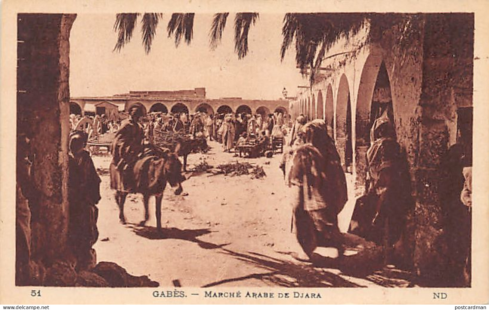 Tunisie - GABÈS - Marché Arabe De Djara - Ed. Neurdein ND Phot. 51 - Túnez