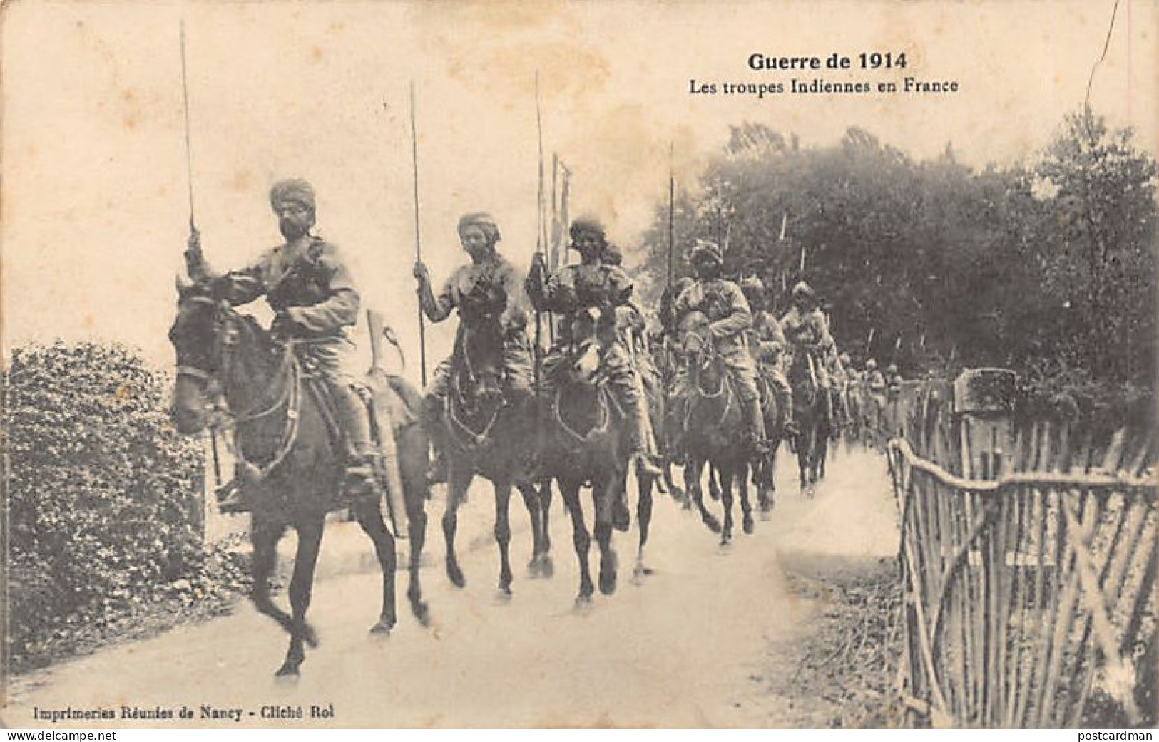 India - World War One - Lancers Of The British Expeditionary Force In France - Inde