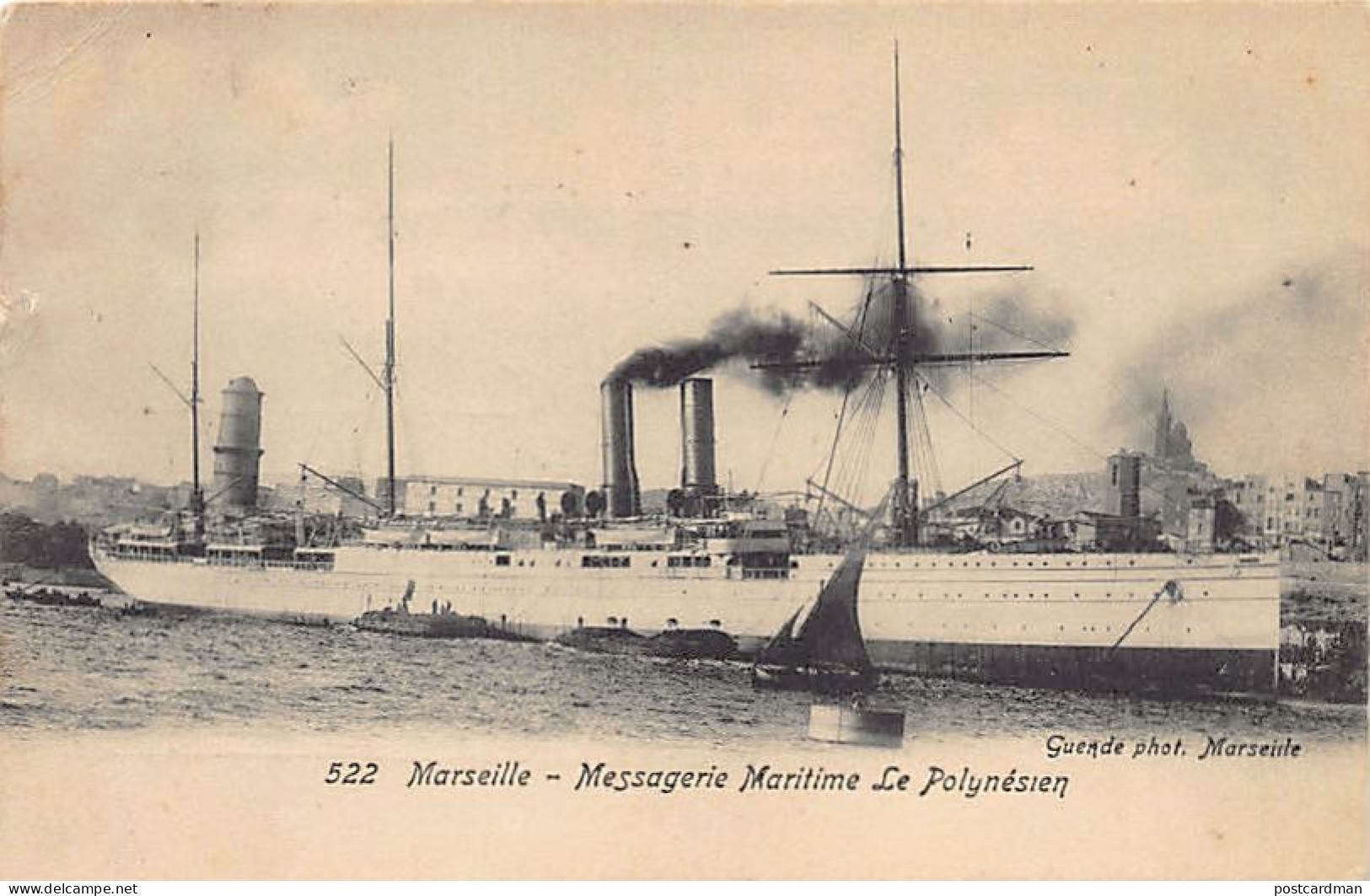 Polynésie - Le Paquebot Polynésien Des Messageries Maritimes à Marseille - Ed. Guende522 - Polynésie Française
