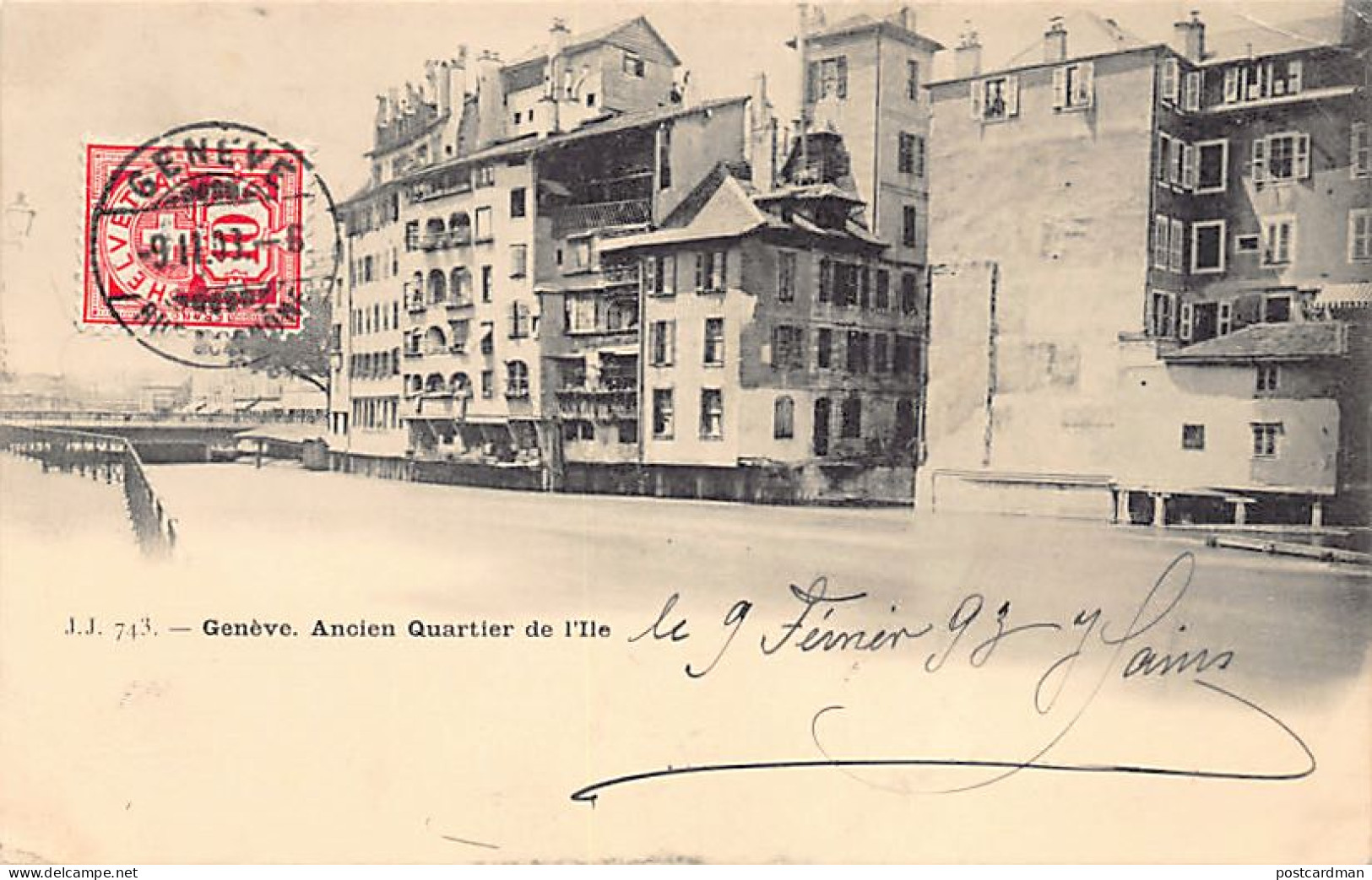 GENÈVE - Ancien Quartier De L'Ile - Ed. Jullien J.J.743 - Genève