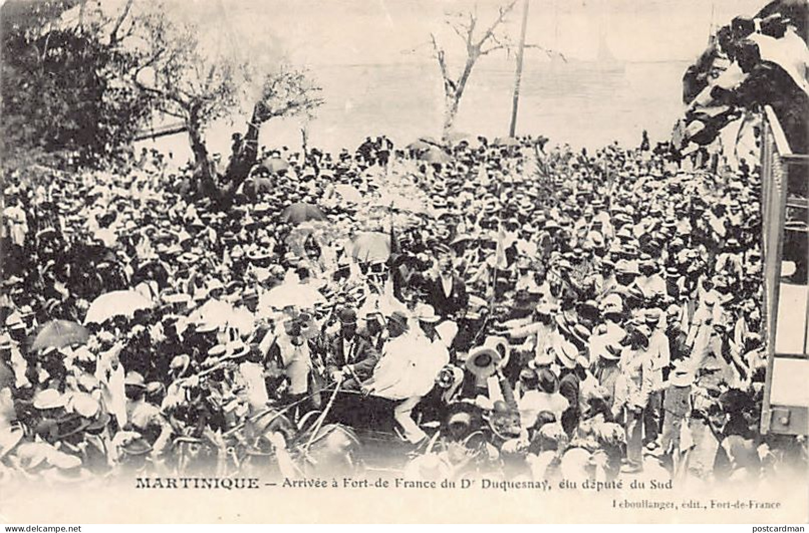 Arrivée à FORT DE FRANCE Du Dr. Duquesnay, élu Député Du Sud - Ed. Leboullanger. - Fort De France