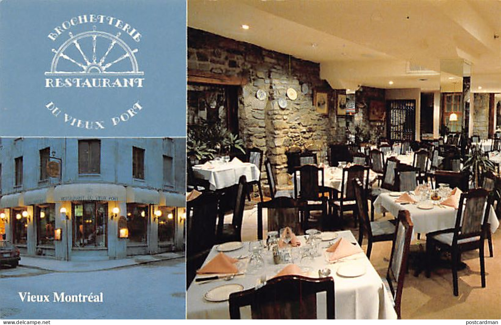 Canada - MONTRÉAL (QC) Restaurant Brochetterie Du Vieux-Port, 39 Est Rue Saint-Paul - Montreal