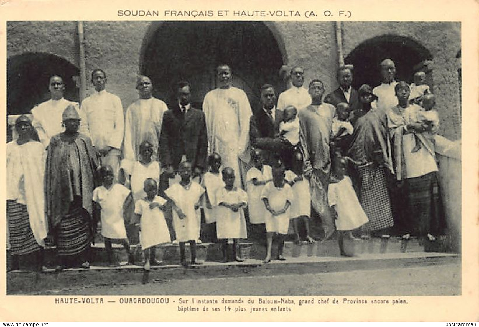 Burkina Faso - OUAGADOUGOU - Baptême Des 14 Plus Jeunes Enfants Du Baloum-Naba, Grand Chef De Province Encore Païen - Ed - Burkina Faso