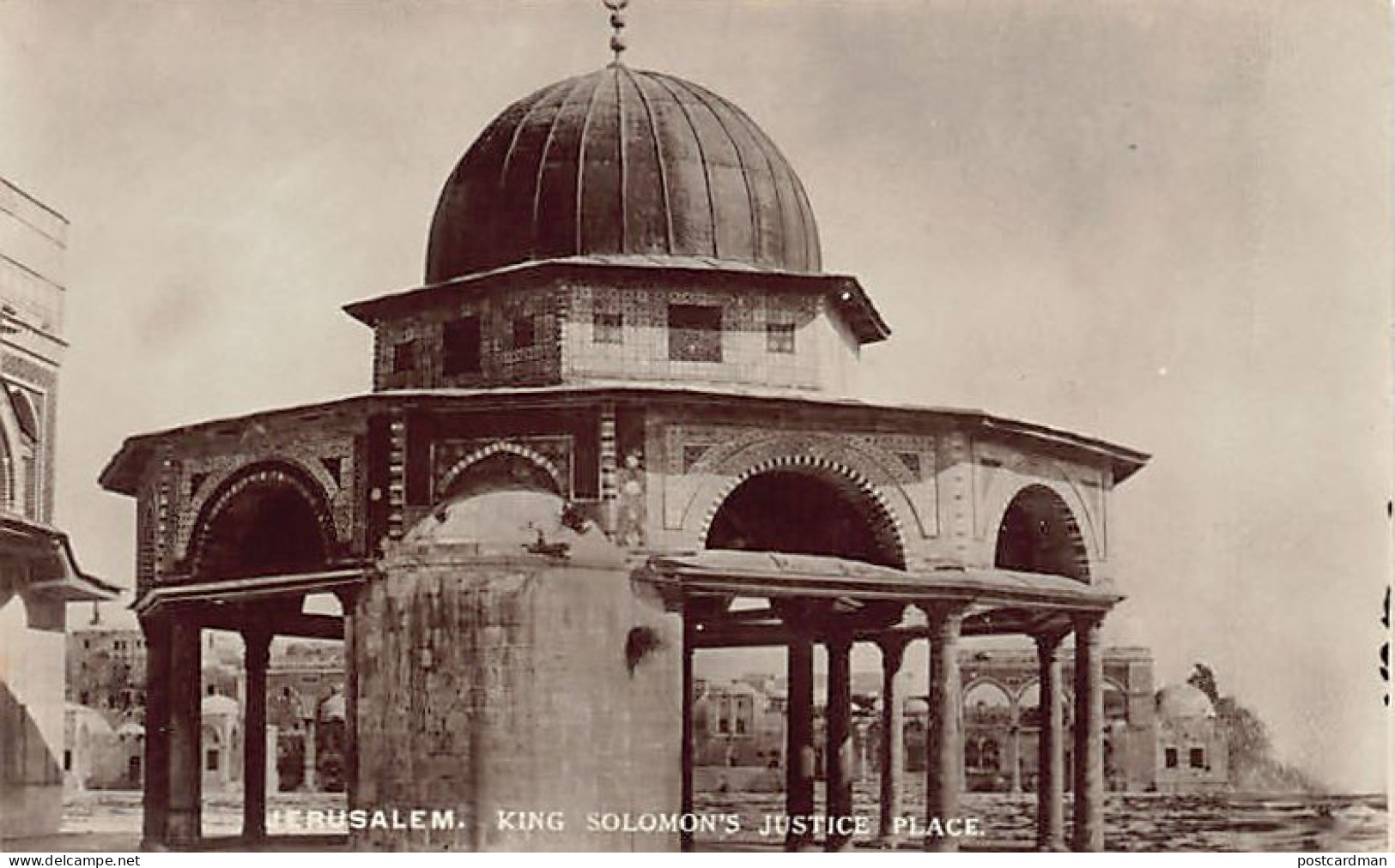 Israel - JERUSALEM - King Solomon's Justice Place - REAL PHOTO - Publ. The Cairo Postcard Trust Série 805 No. 36 - Israel