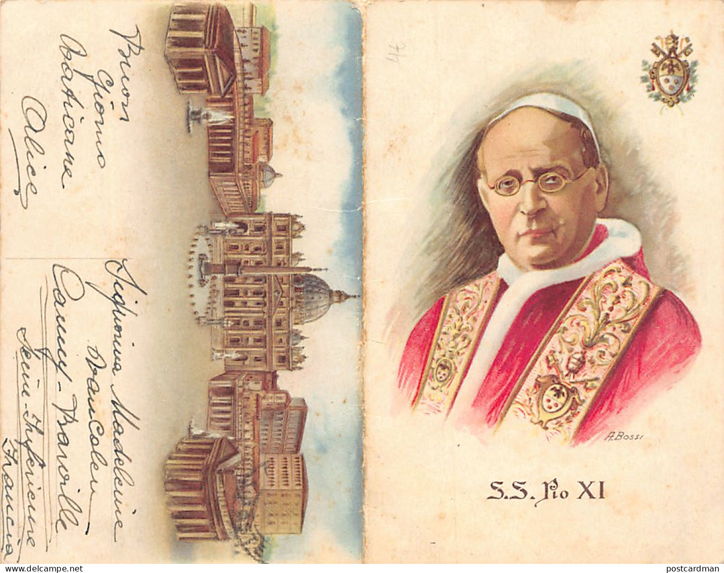 Città Del Vaticano - Apertura Della Porta Santa 1 Aprile 1933 - S.S. Pio XI - Artista A. Bossi - Vatikanstadt