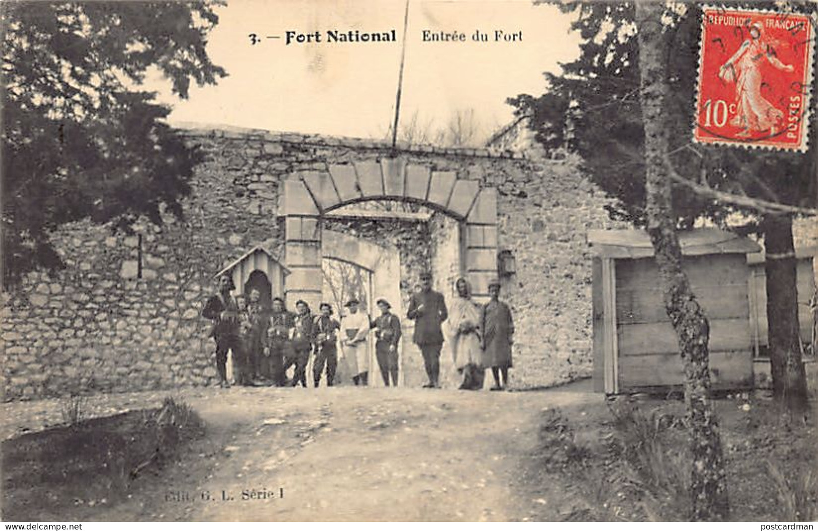 Kabylie - FORT-NATIONAL Larbaa Nath Irathen - Entrée Du Fort - Chasseurs Alpins - Ed. G. L. Série 1 - 3 - Sonstige & Ohne Zuordnung