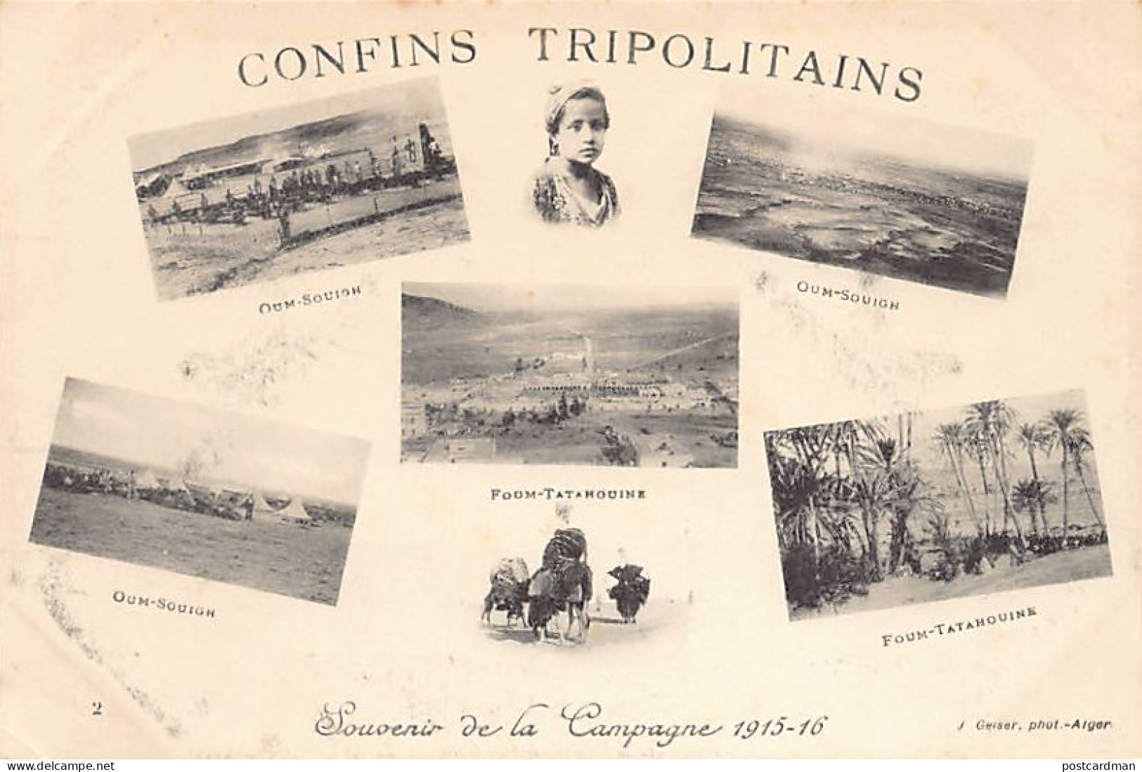 Tunisie - Confins Tripolitains - Campagne 1915-1916 - Ed. J. Geiser 2 - Tunisie