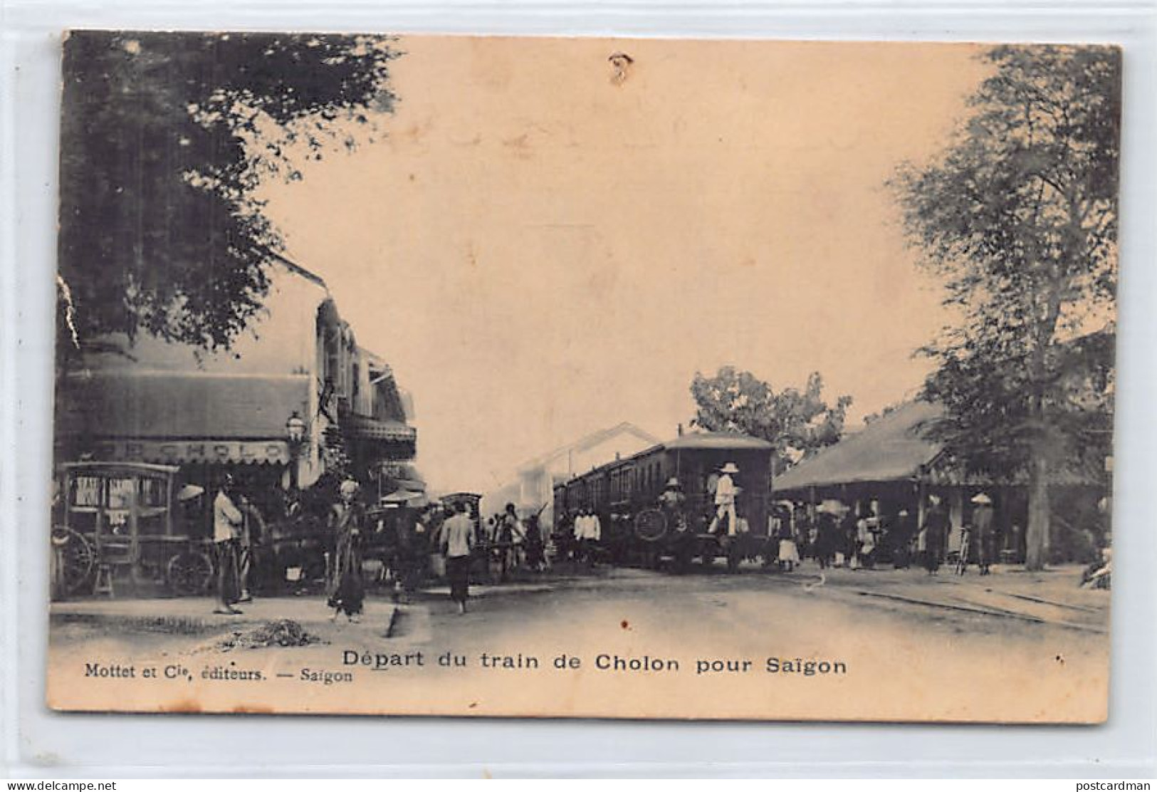 Vietnam - CHOLON - Départ Du Train De Cholon Pour Saigon - VOIR LES SCANS POUR L'ÉTAT - Ed. Mottet & Cie  - Vietnam