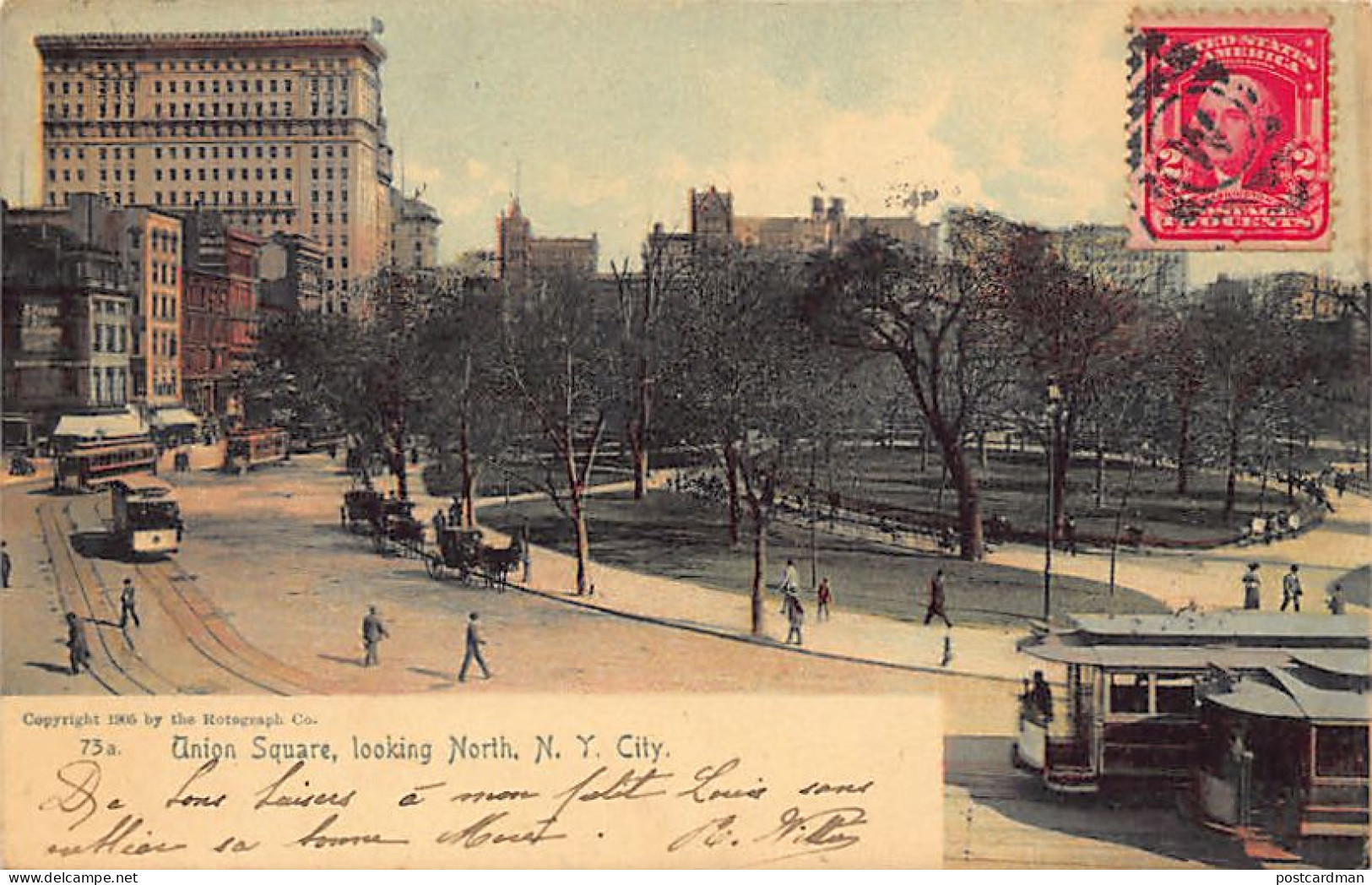 Usa - NEW YORK CITY - Union Square, Looking North - Publ. The Rotograph Co. 73 - Union Square