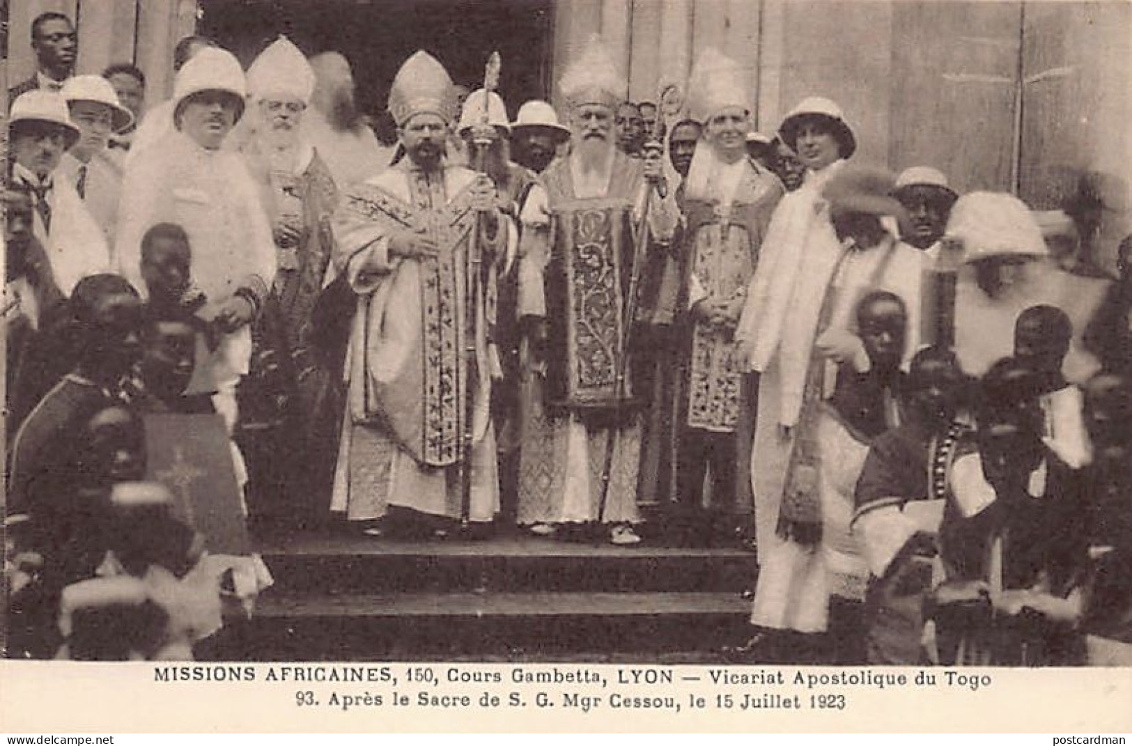 Togo - LOMÉ - Après Le Sacre De Monseigneur Cessou, Le 15 Juillet 1923 - Ed. Missions Africaines 93 - Togo