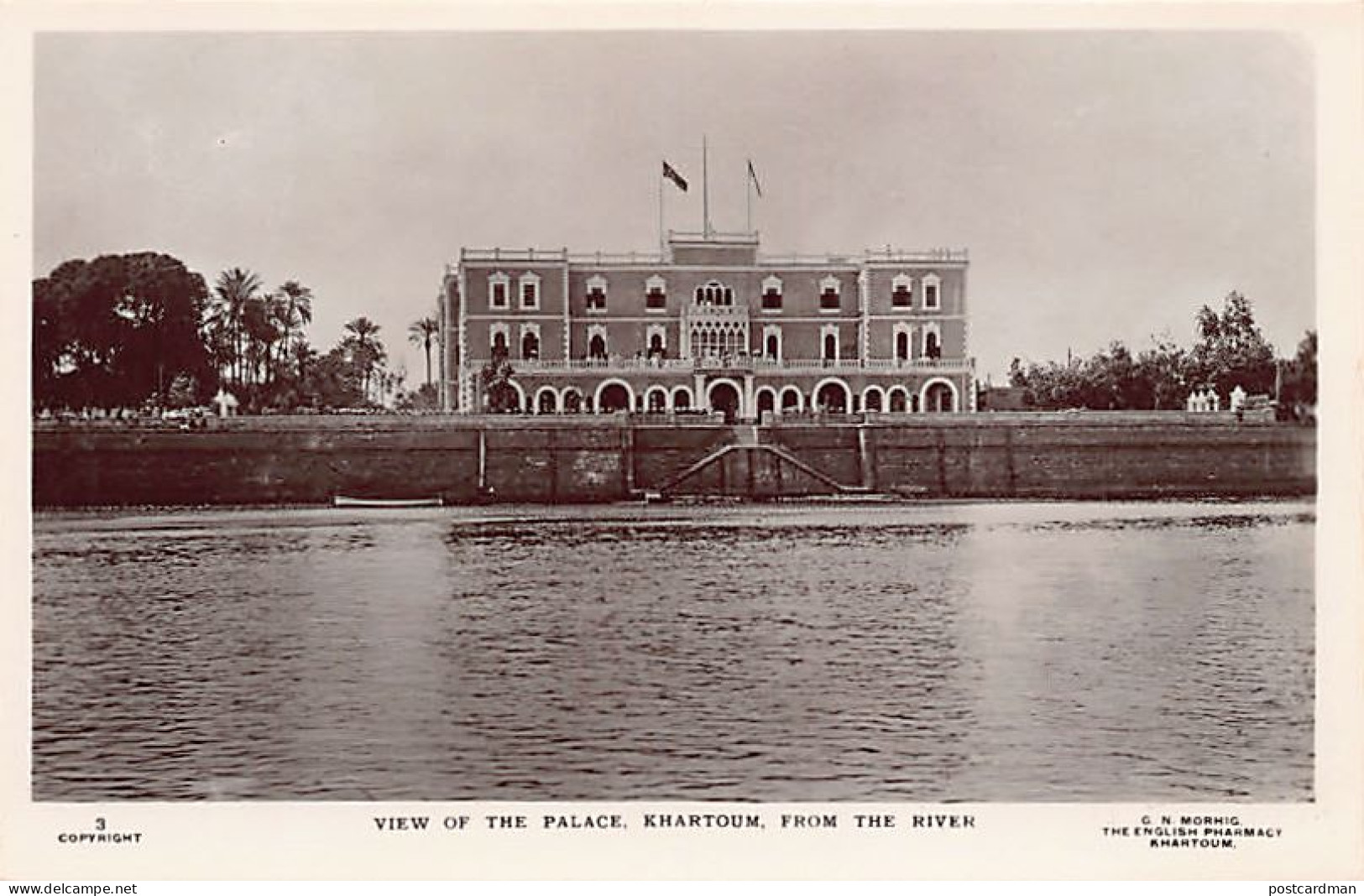 Sudan - KHARTOUM - View Of The Palace From The Rover - Publ. G. N. Morhig - Sudán