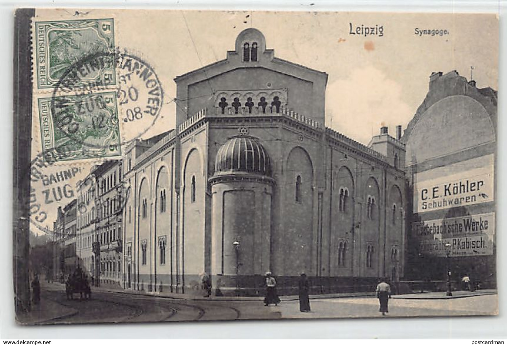 Judaica - GERMANY - Leipzig - The Synagogue - Publ. G. Friedrich  - Judaisme