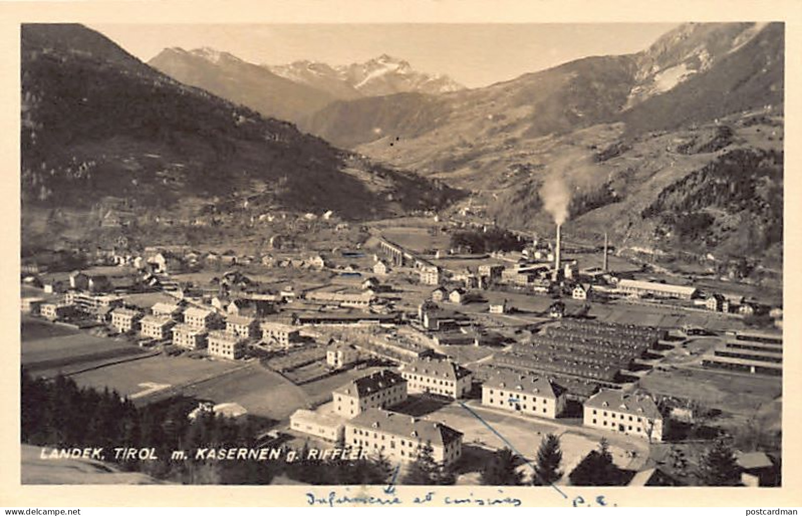 Österreich - Landeck (T) Luftaufnahme Der Kaserne G. Riffler - Landeck
