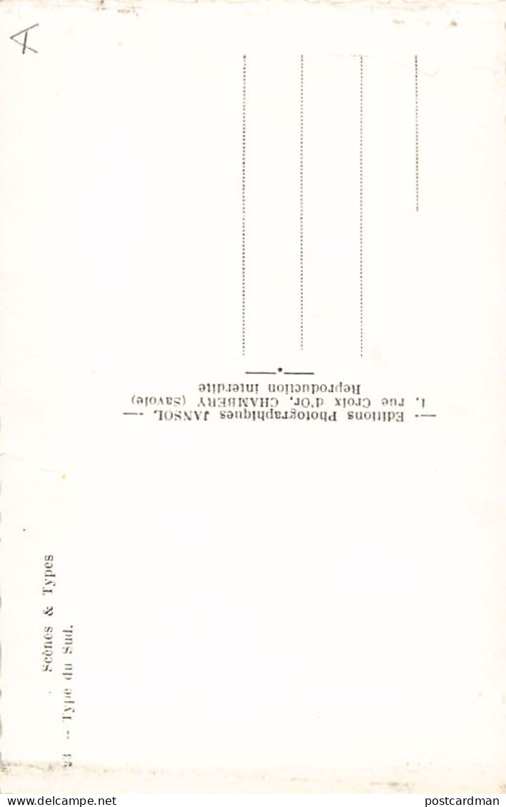 Algérie - Scènes & Types - Type Du Sud - Ed. Jansol 23 - Uomini