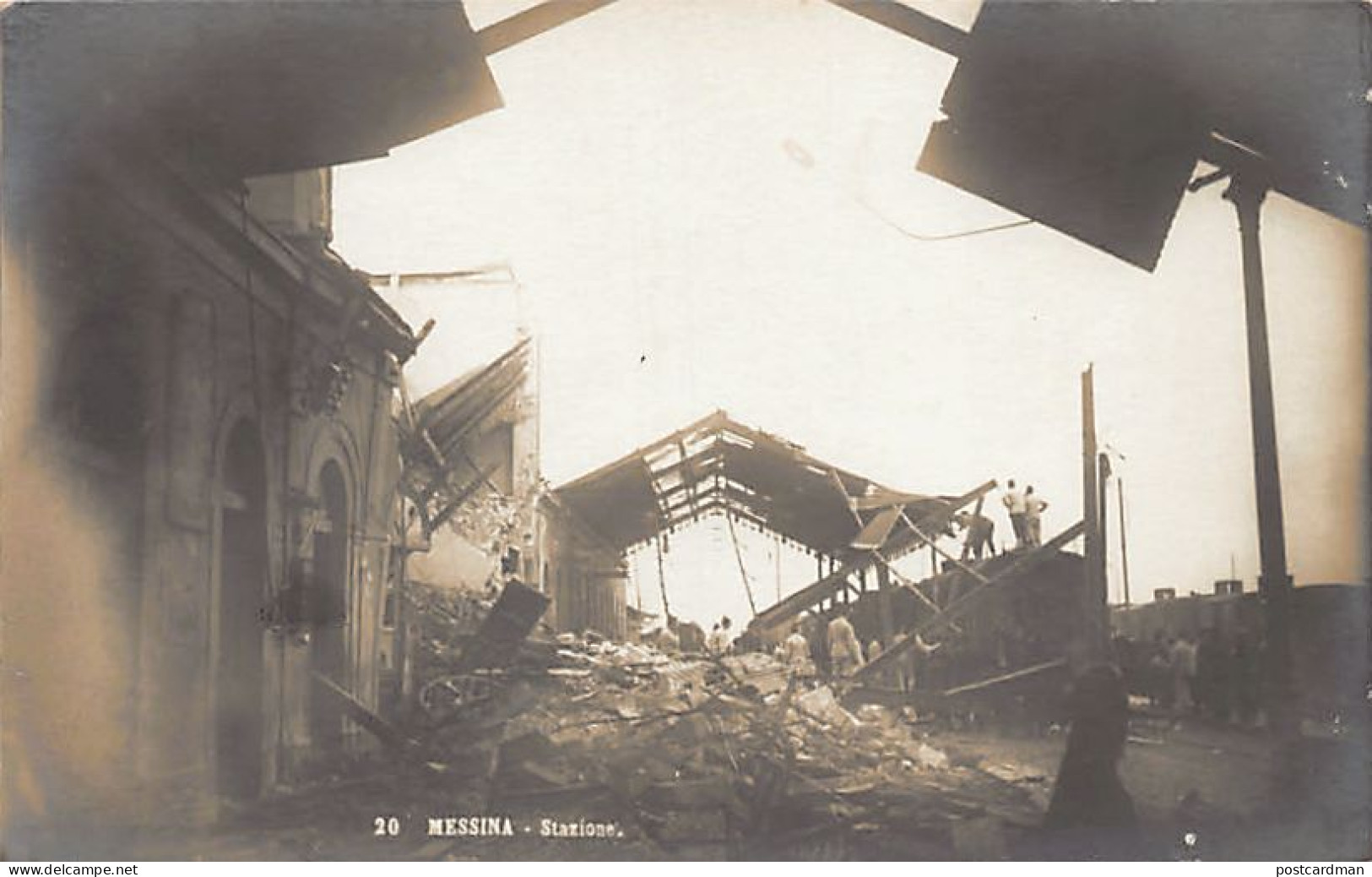 MESSINA - Stazione Dopo Il Terremoto - Messina