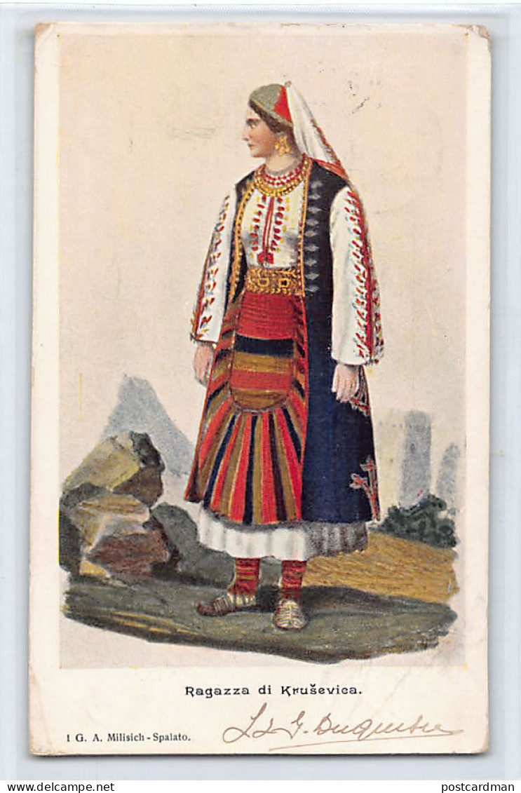 Croatia - Woman From Krusevica - Publ. A. Milisich  - Croatie