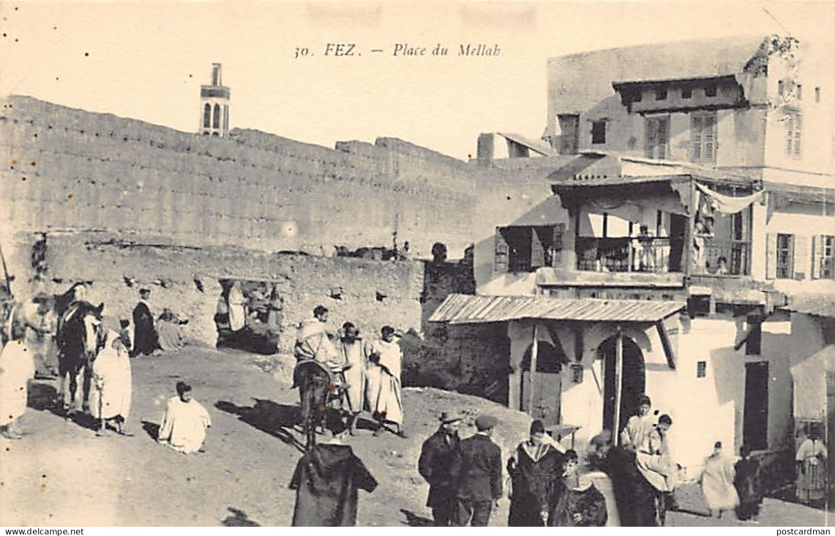 JUDAICA - Maroc - FEZ - Place Du Mellah, Quartier Juif - - Morocco - FEZ - Main Square Of The Mellah, Jewish Quarter - E - Jewish