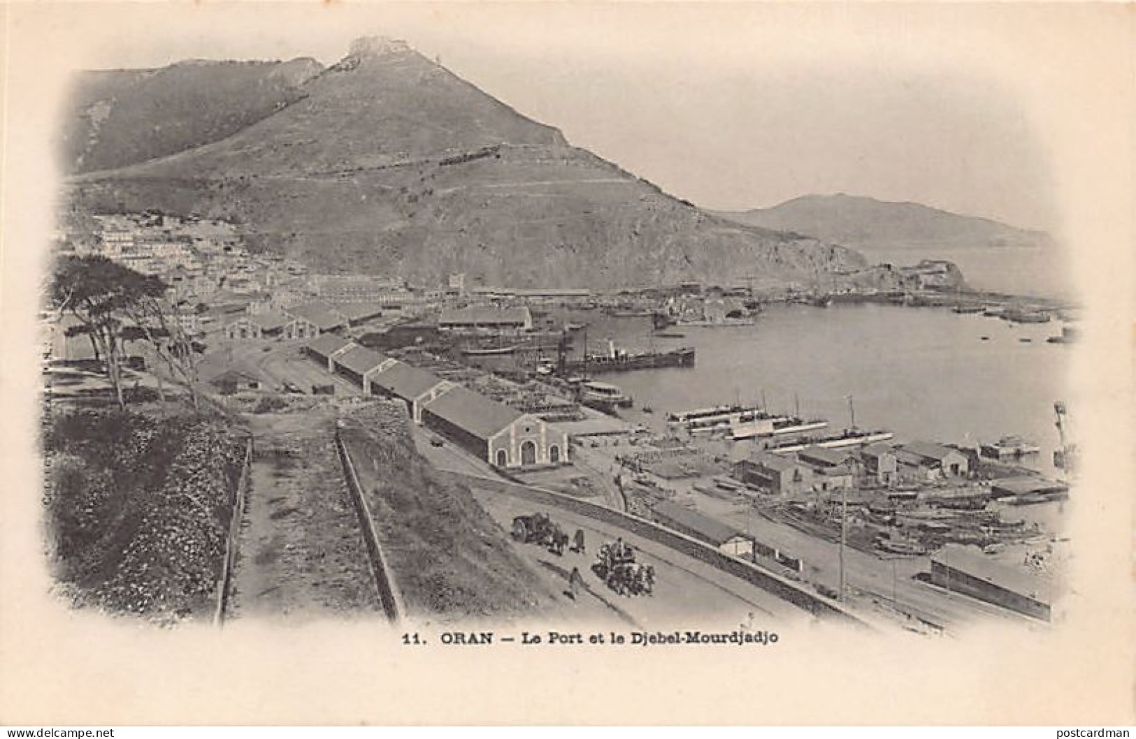 Algérie - ORAN - Le Port Et Le Djebel-Mourdjadjo - Ed. Collection Idéale P.S. 11 - Oran
