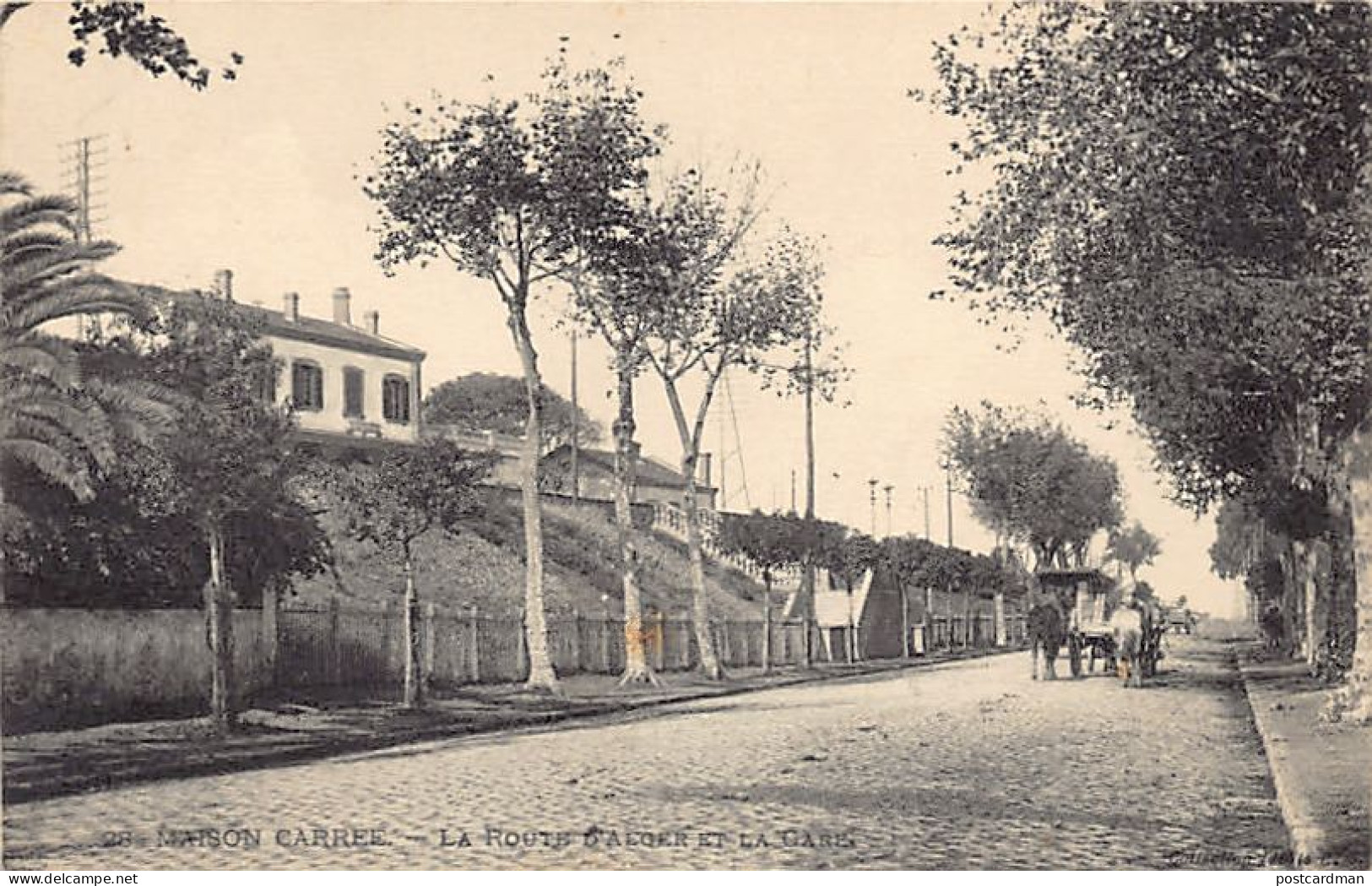 MAISON CARRÉE El Harrach - La Route D'Alger Et La Gare - Other & Unclassified