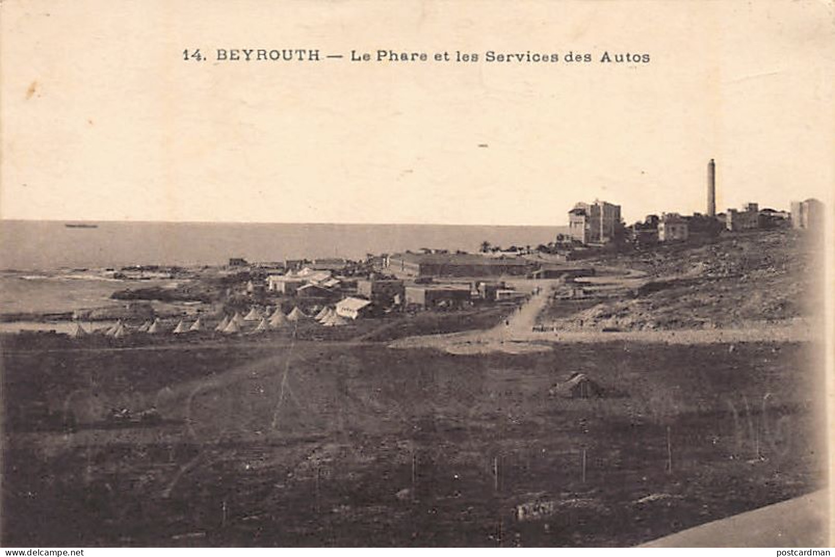 Liban - BEYROUTH - Le Phare Et Le Service Des Automobiles - Ed. L. Férid 14 - Libanon