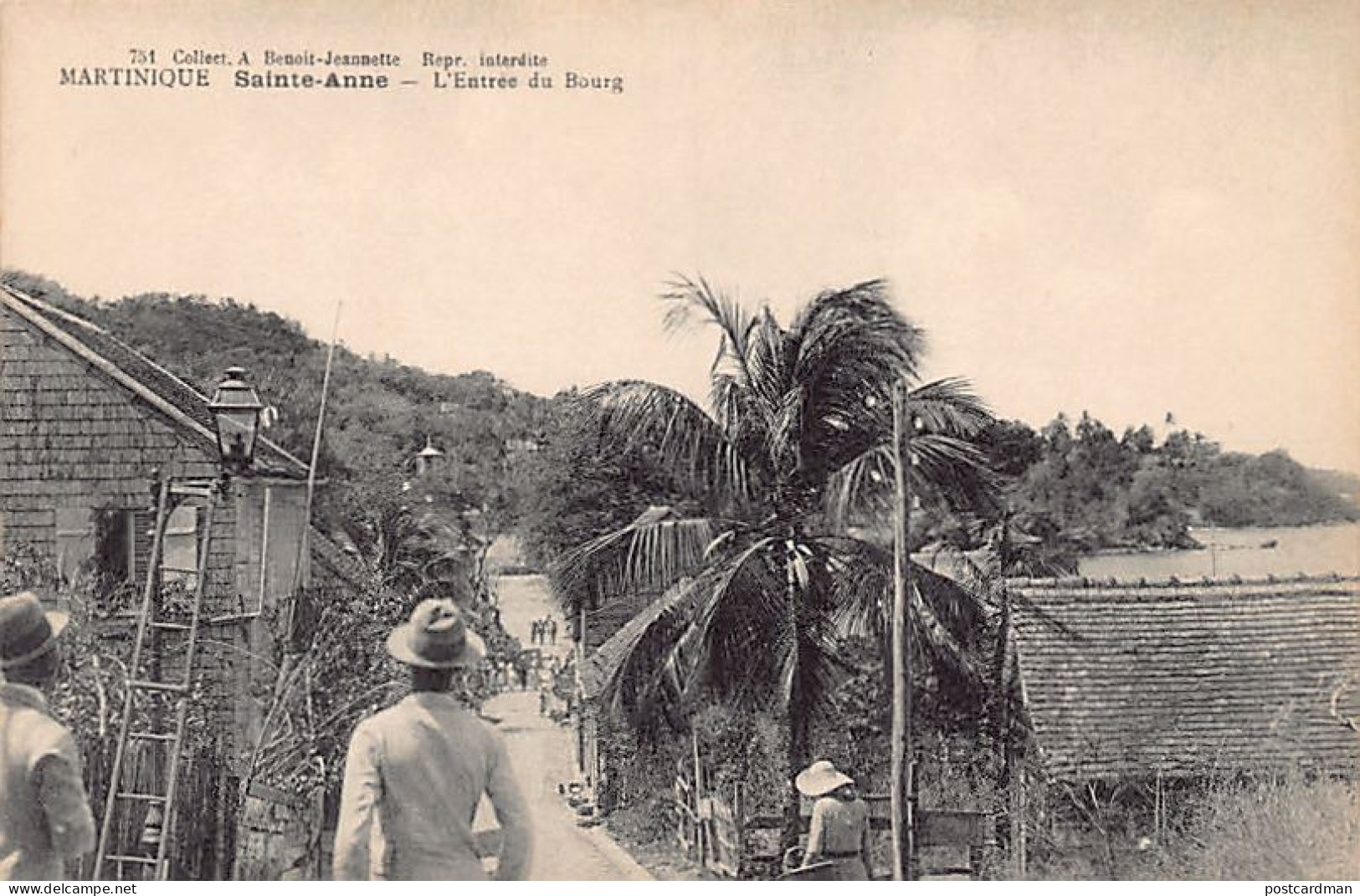 Martinique - SAINTE-ANNE - L'entrée Du Bourg - Ed. A. Benoit-Jeannette 751 - Sonstige & Ohne Zuordnung