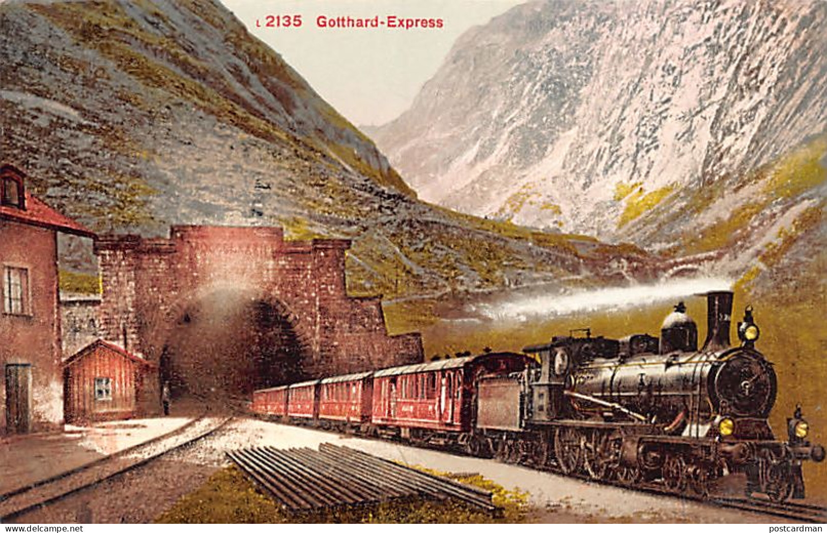 GÖSCHENEN (UR) Gotthard-Express - Verlag Photoglob 2135 - Göschenen
