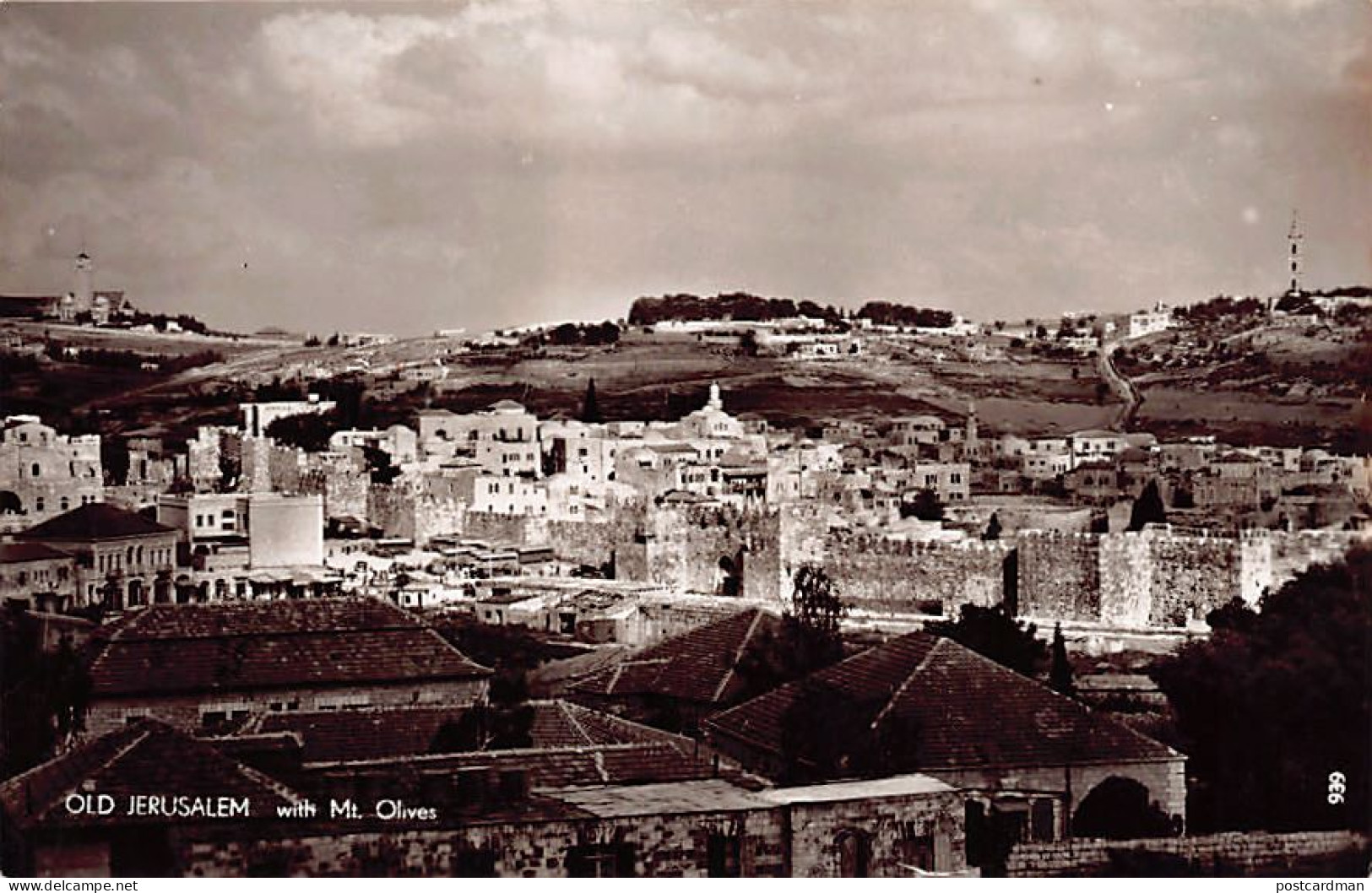 Israel - OLD JERUSALEM - With Mt. Olives - Publ. Palphot 939 - Israel
