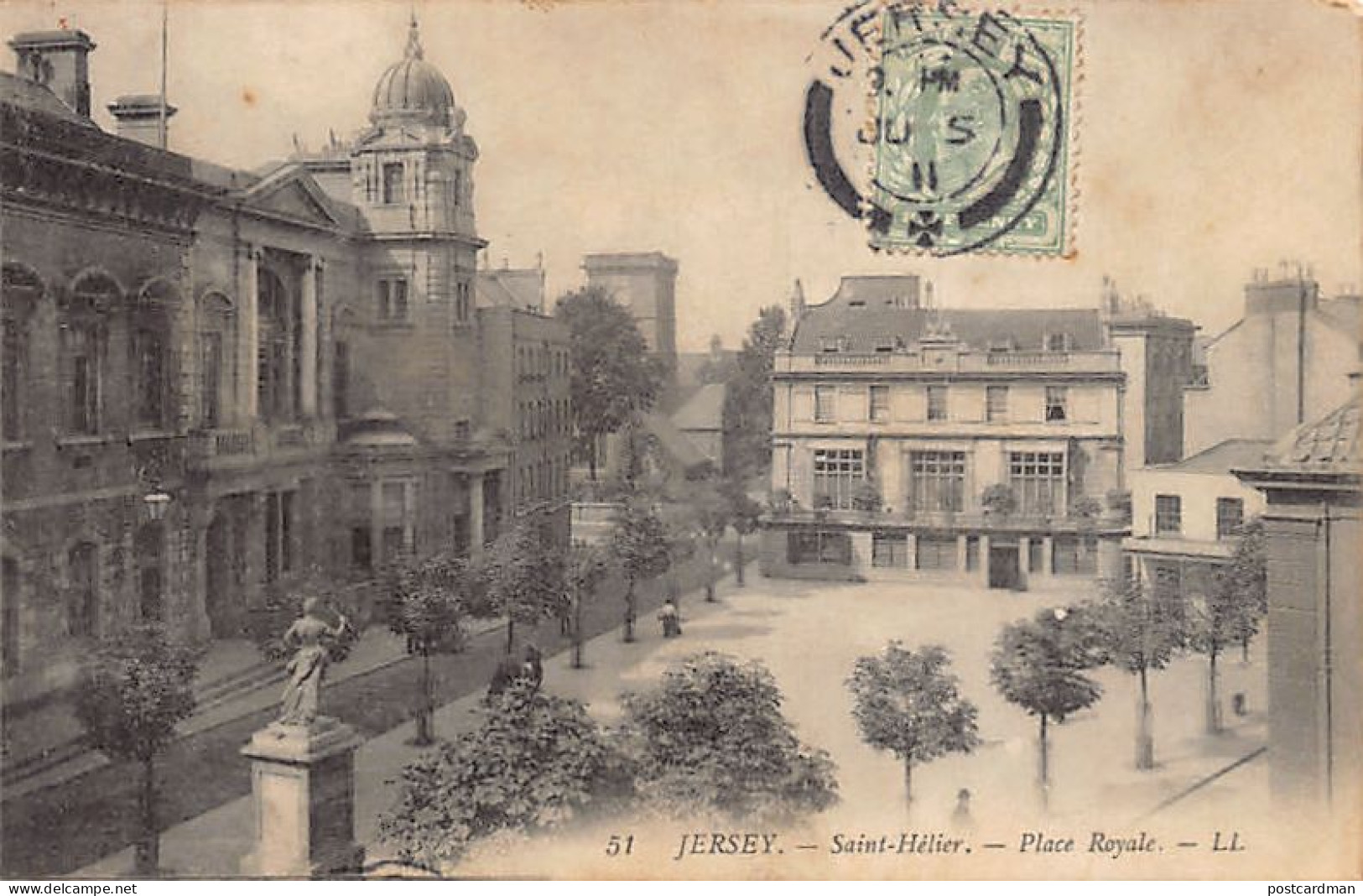 JERSEY - St. Helier - Place Royale - Publ. LL Levy 51 - Sonstige & Ohne Zuordnung