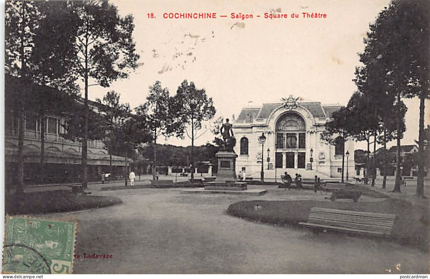 Viet-Nam - SAIGON - Square Du Théâtre - Ed. Poujade De Ladevèze 18 - Vietnam