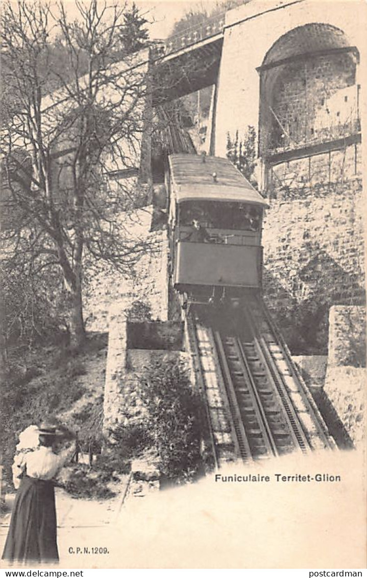 MONTREUX (VD) Funiculaire Territet-Glion - Ed. C.P.N. 1209 - Montreux