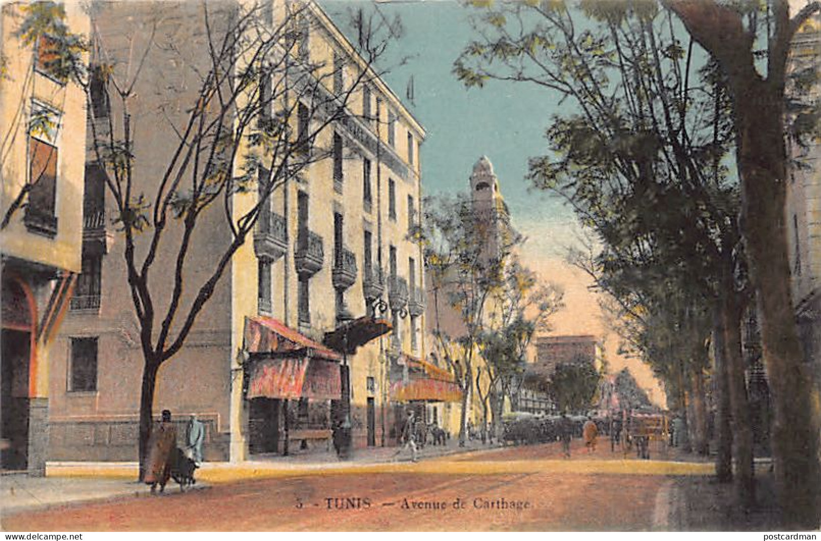 Tunisie - TUNIS - Avenue De Carthage - Ed. E.M. 5 - Tunisie