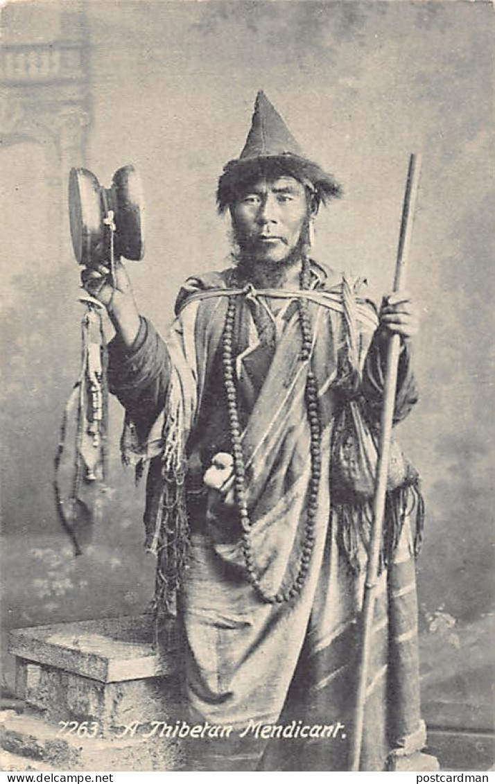 Tibet - A Thibetan Mendicant - Publ. Unknwon. - Tibet
