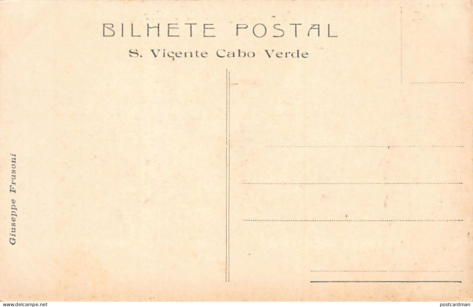 Cabo Verde - São Vicente - Vista Geral Da Salina - Ed. Giuseppe Frusoni - Cap Verde