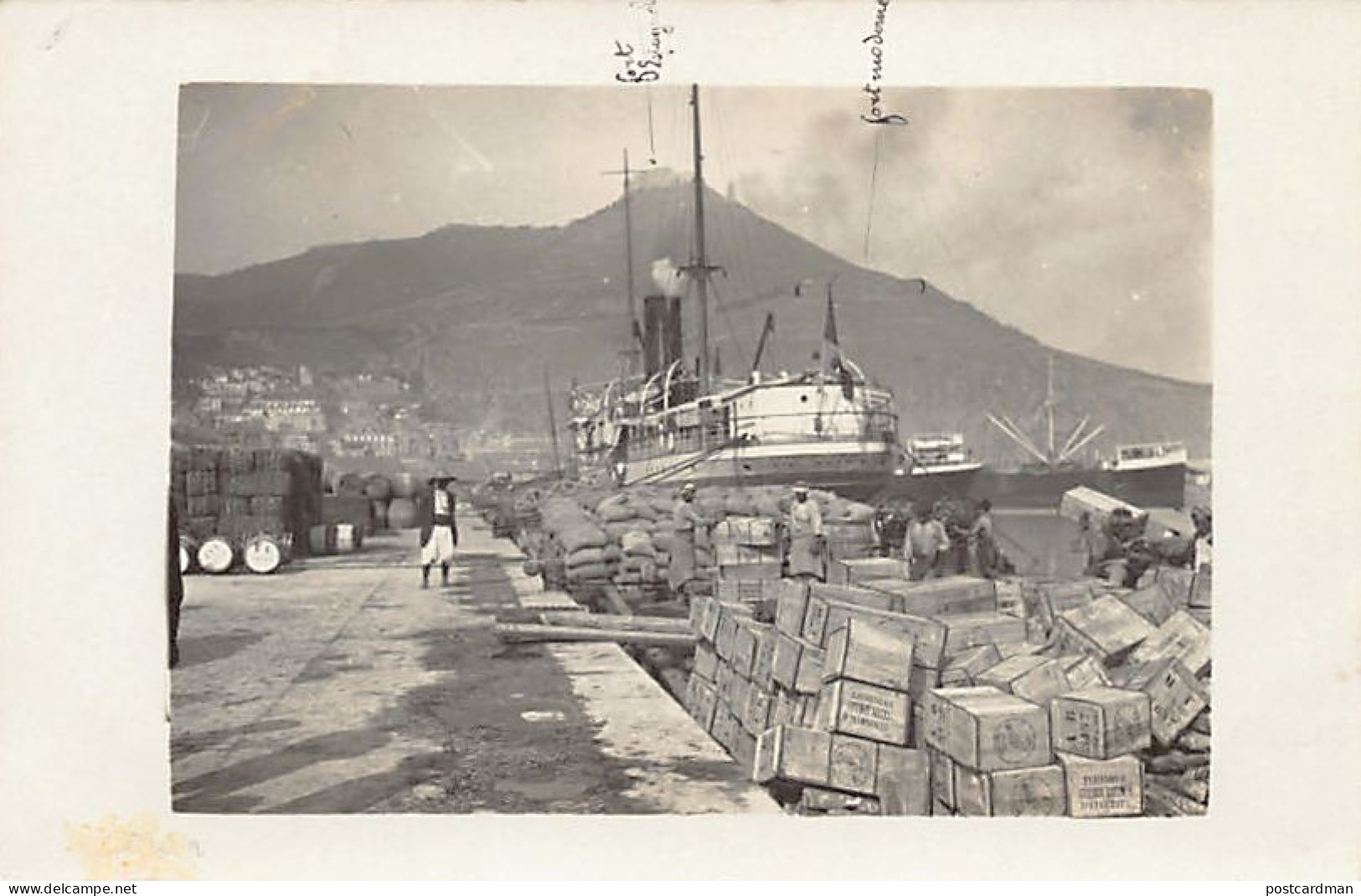 Algérie - ORAN - Le Port - CARTE PHOTO 22 Janvier 1911 - Ed. Inconnu  - Oran