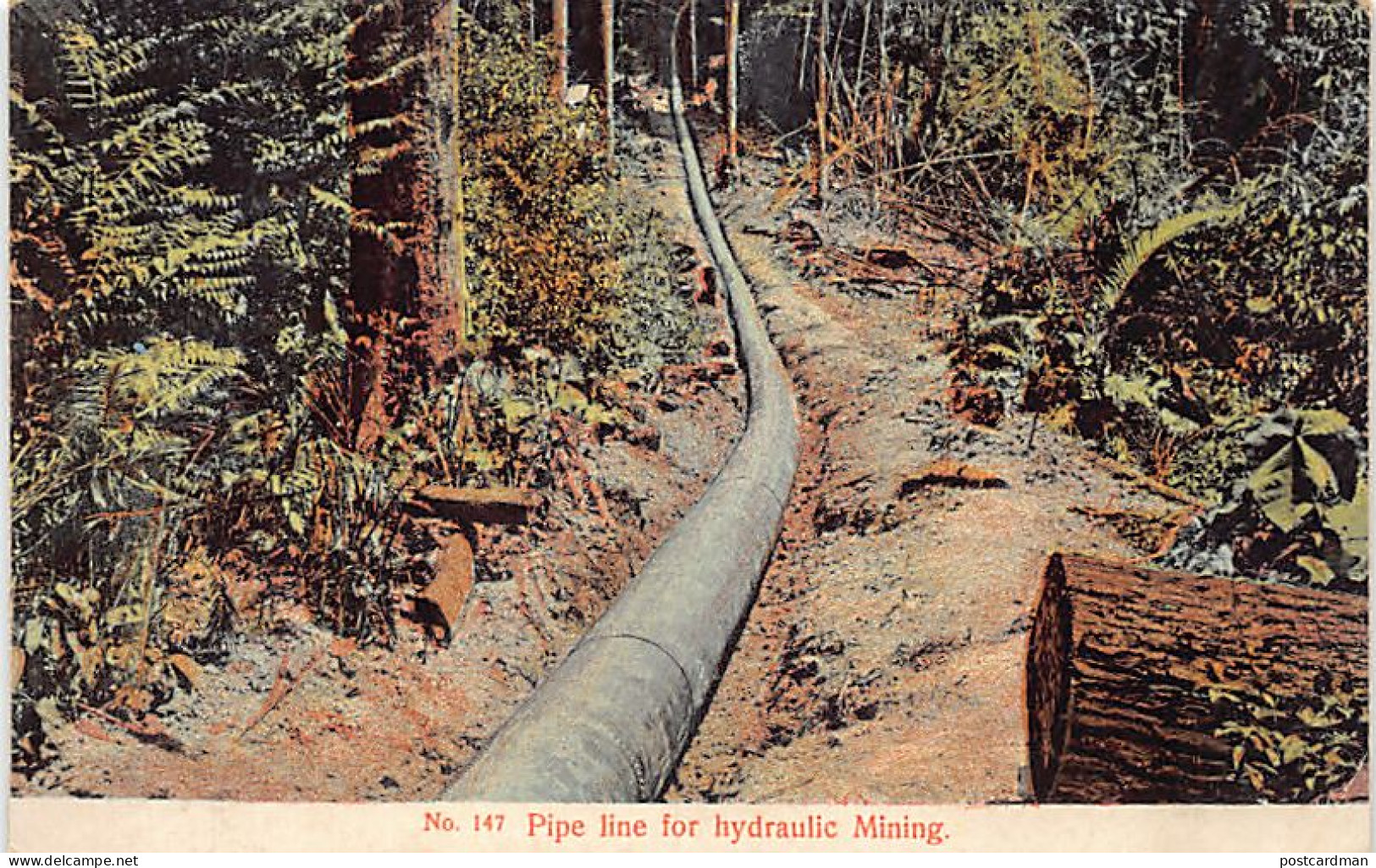 Malaysia - Pipe Line For Hydraulic Mining - Publ. A. Kaulfuss  - Malaysia