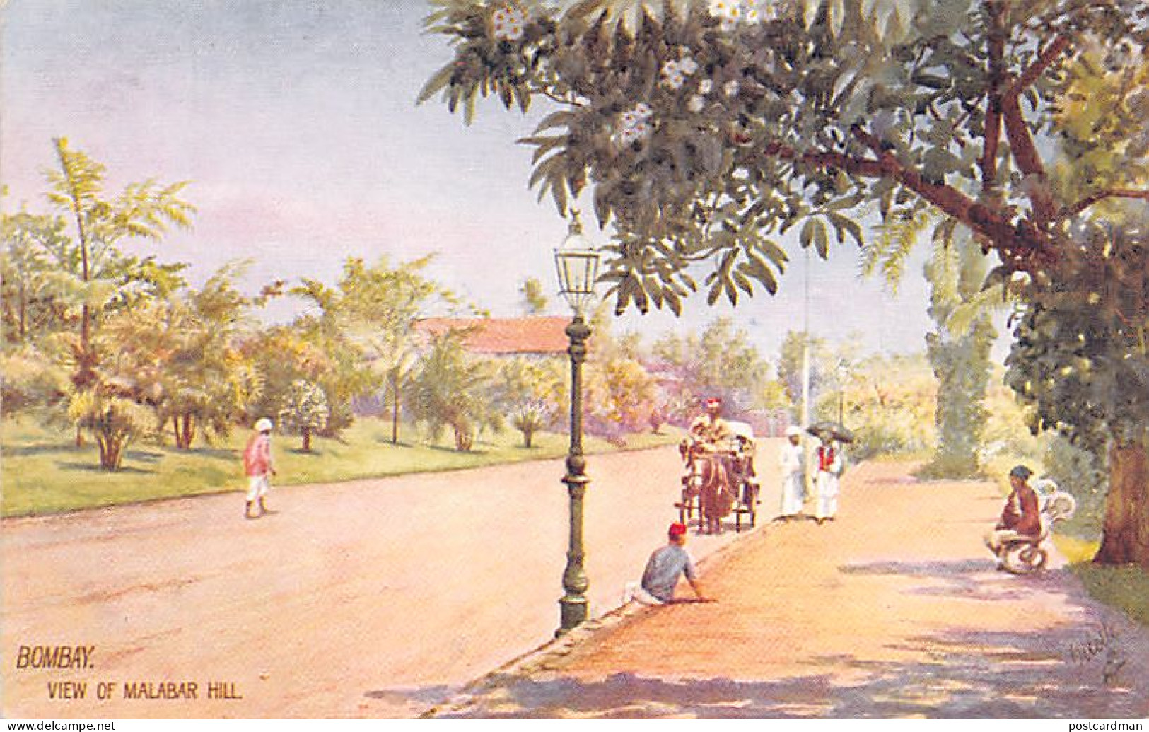 India - MUMBAI Bombay - View Of Malabar Hill - Publ. Raphael Tuck & Sons - Inde