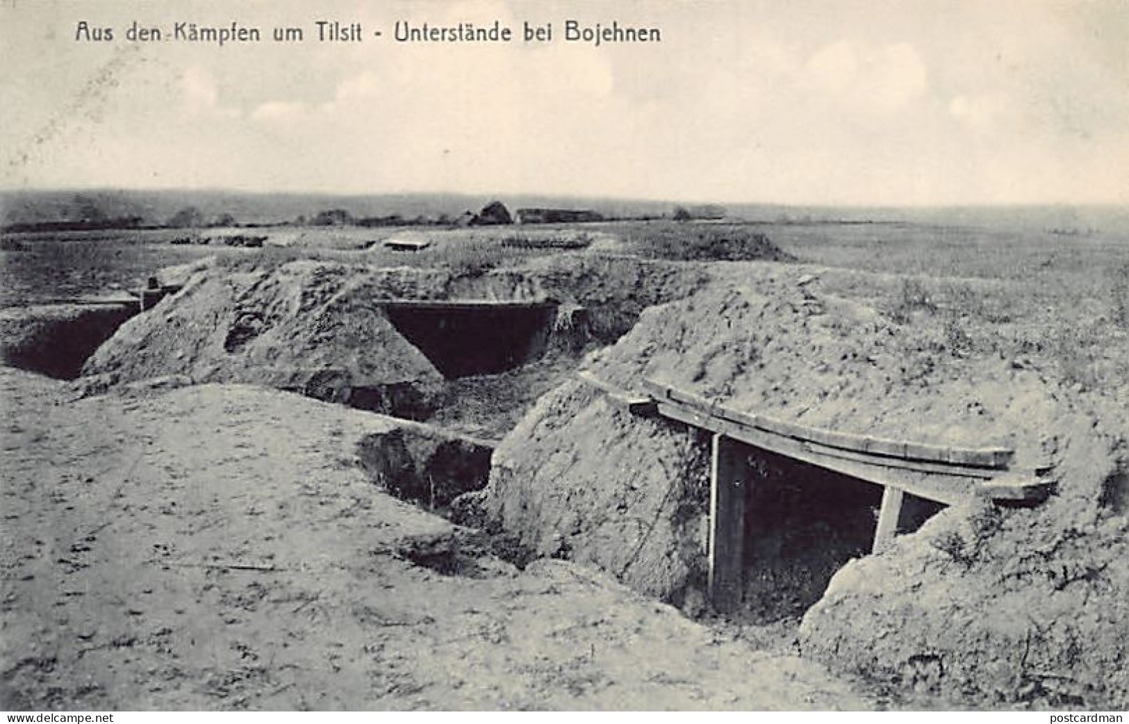 Russia - World War One - Fights For Tilsit (today Sowetsk) - Trenches In Bojehnen - Russie