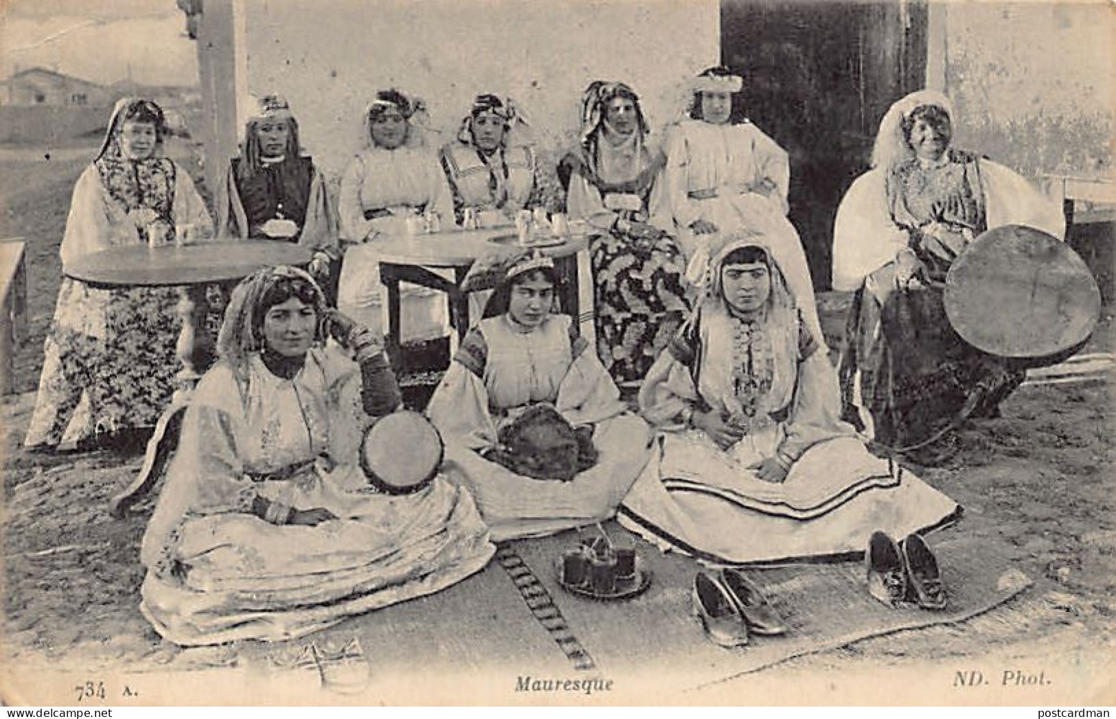 Algérie - Mauresque - Femmes Attablées à L'apéritif - Ed. ND Phot. Neurdein 734 A - Femmes