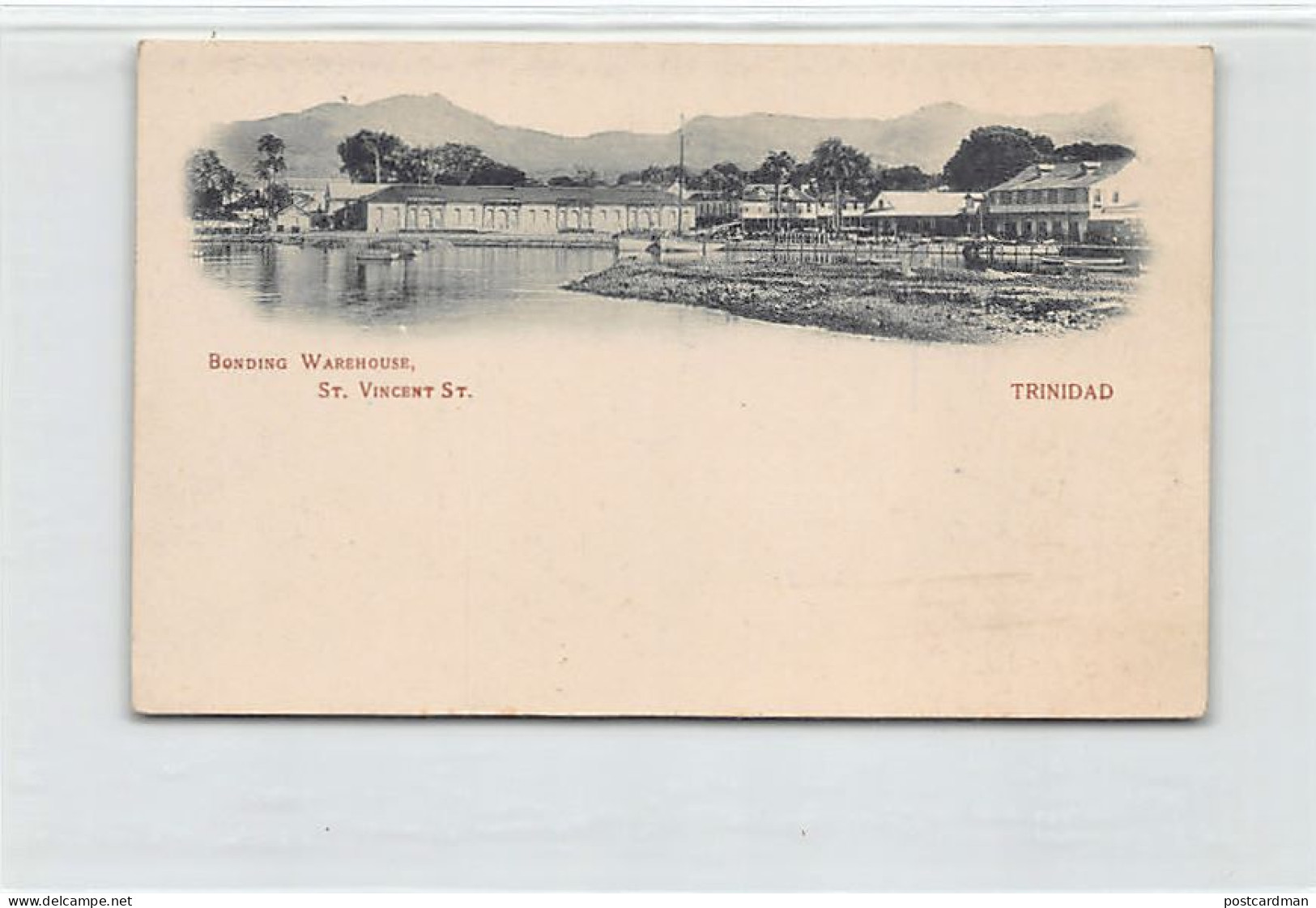 Trinidad - PORT OF SPAIN - Bonding Warehouse, St. Vincent Street - SMALL SIZE Early Forerunner Postcard - Publ. Unknown  - Trinidad