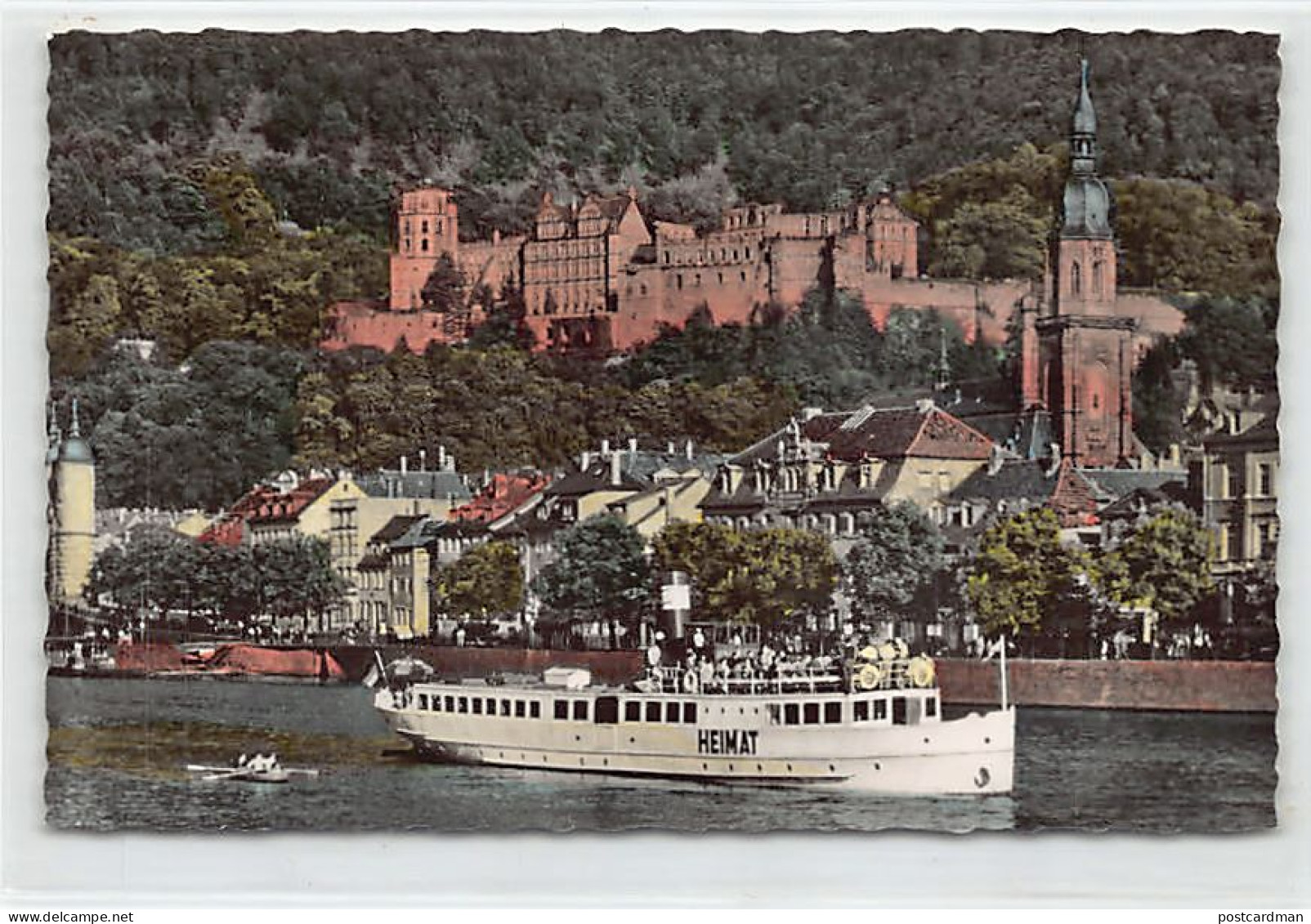 Deutschland - Heidelberg (BW) Schloß - Dampfer Heimat - Heidelberg
