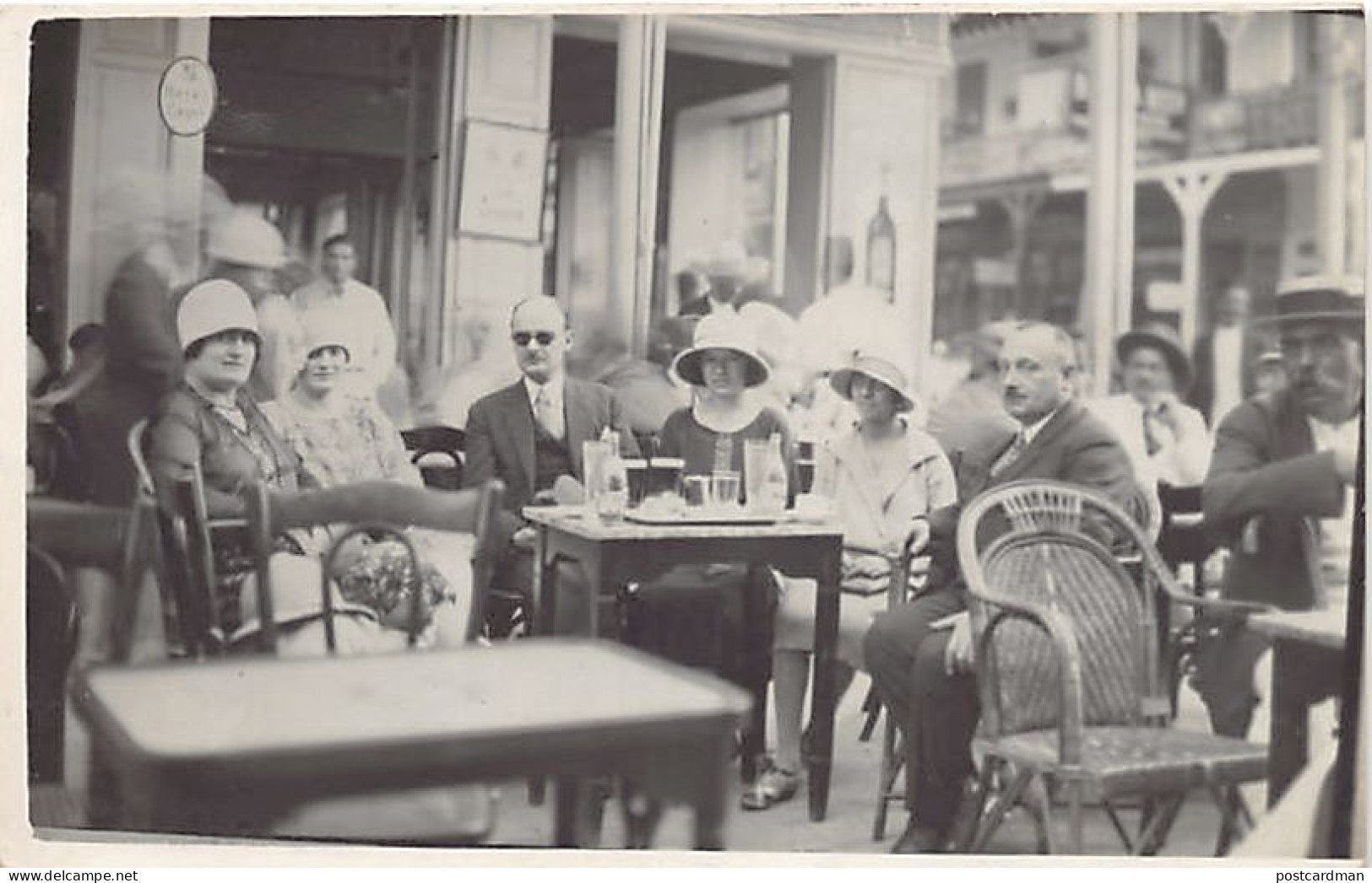Egypt - PORT-SAÏD - At An Outdoor Cafe - REAL PHOTO Year 1927 - Port-Saïd