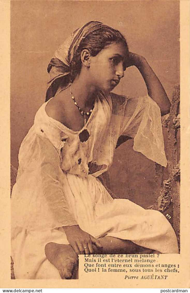 Algérie - Songeuse - Jeune Femme Arabe - Ed. R. Prouho L'Afrique - 911 - Vrouwen