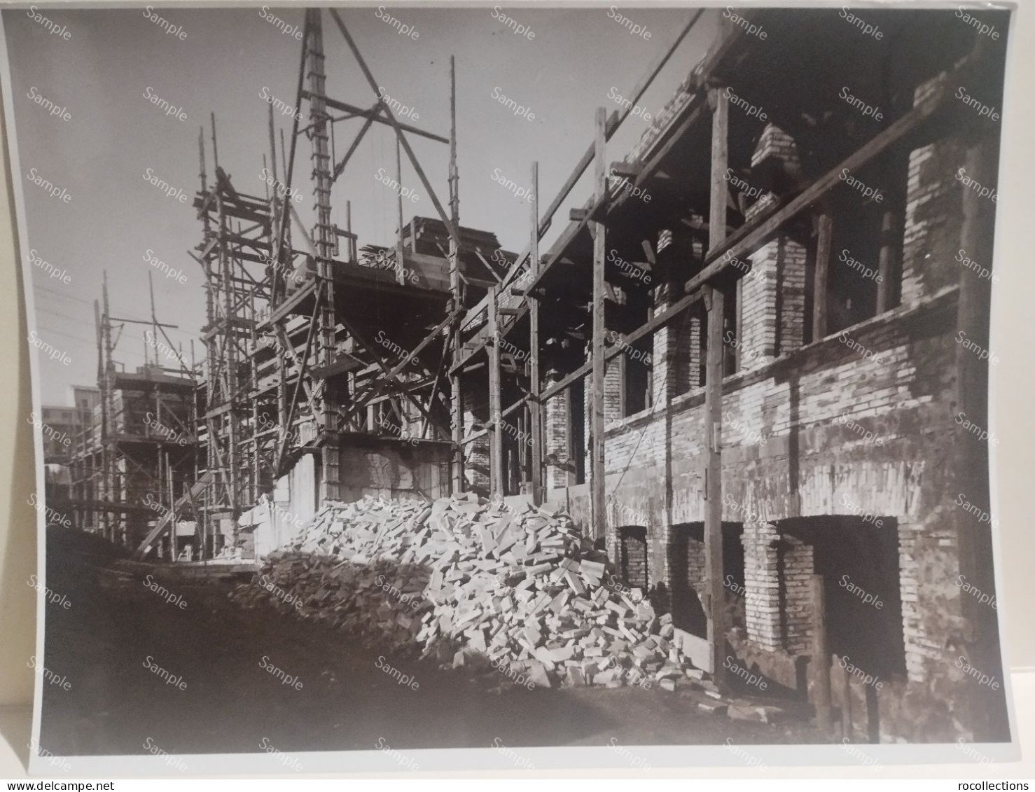 Italia Foto PONTIFICIA Roma. Facciata Istituto Suore Orsoline Piazza Bologna 1936 - Europa