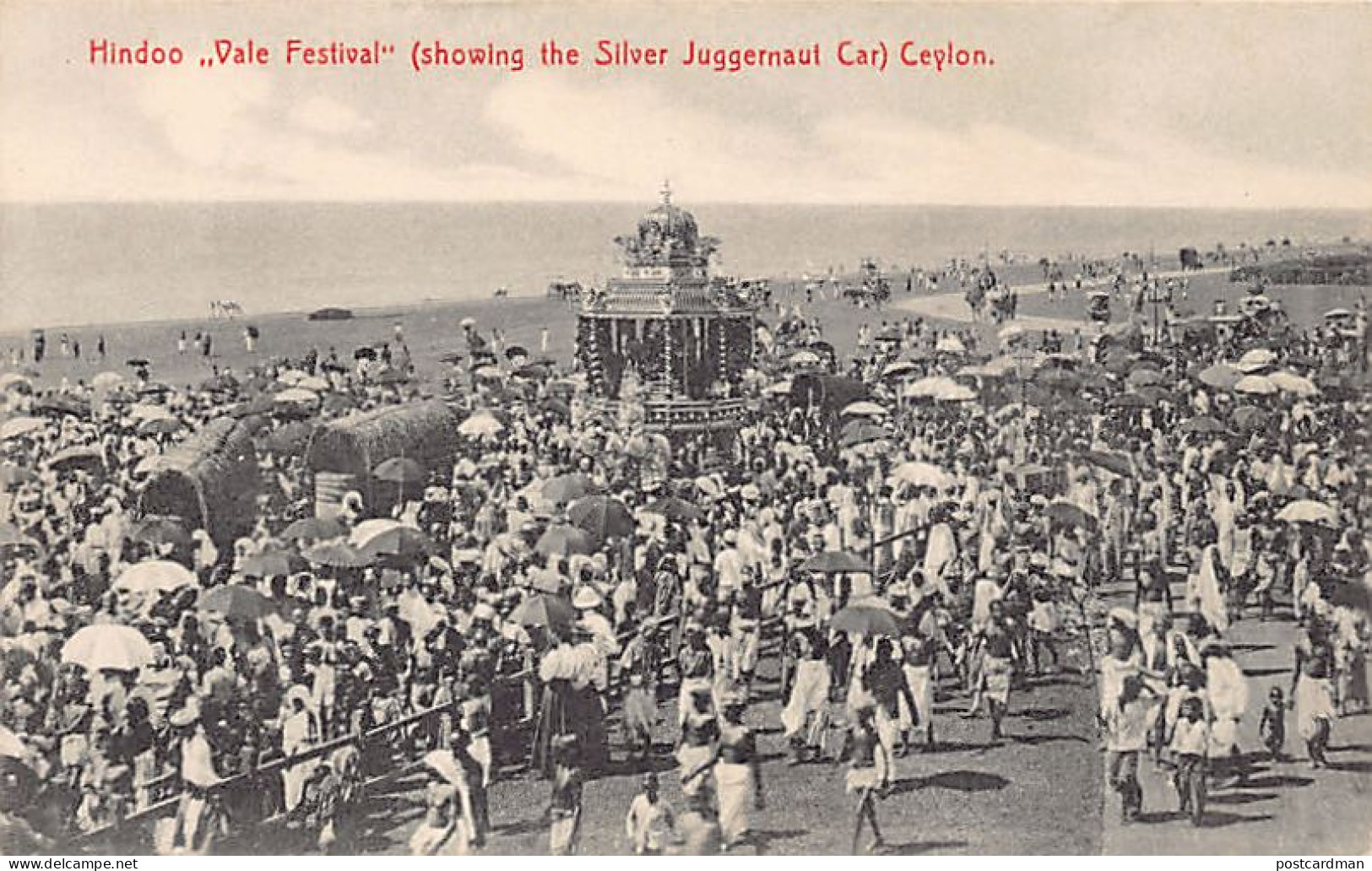 Sri Lanka - Hindoo Vale Festival, Showing The Silver Juggernaut Car - Publ. Plâté & Co. 289 - Sri Lanka (Ceylon)